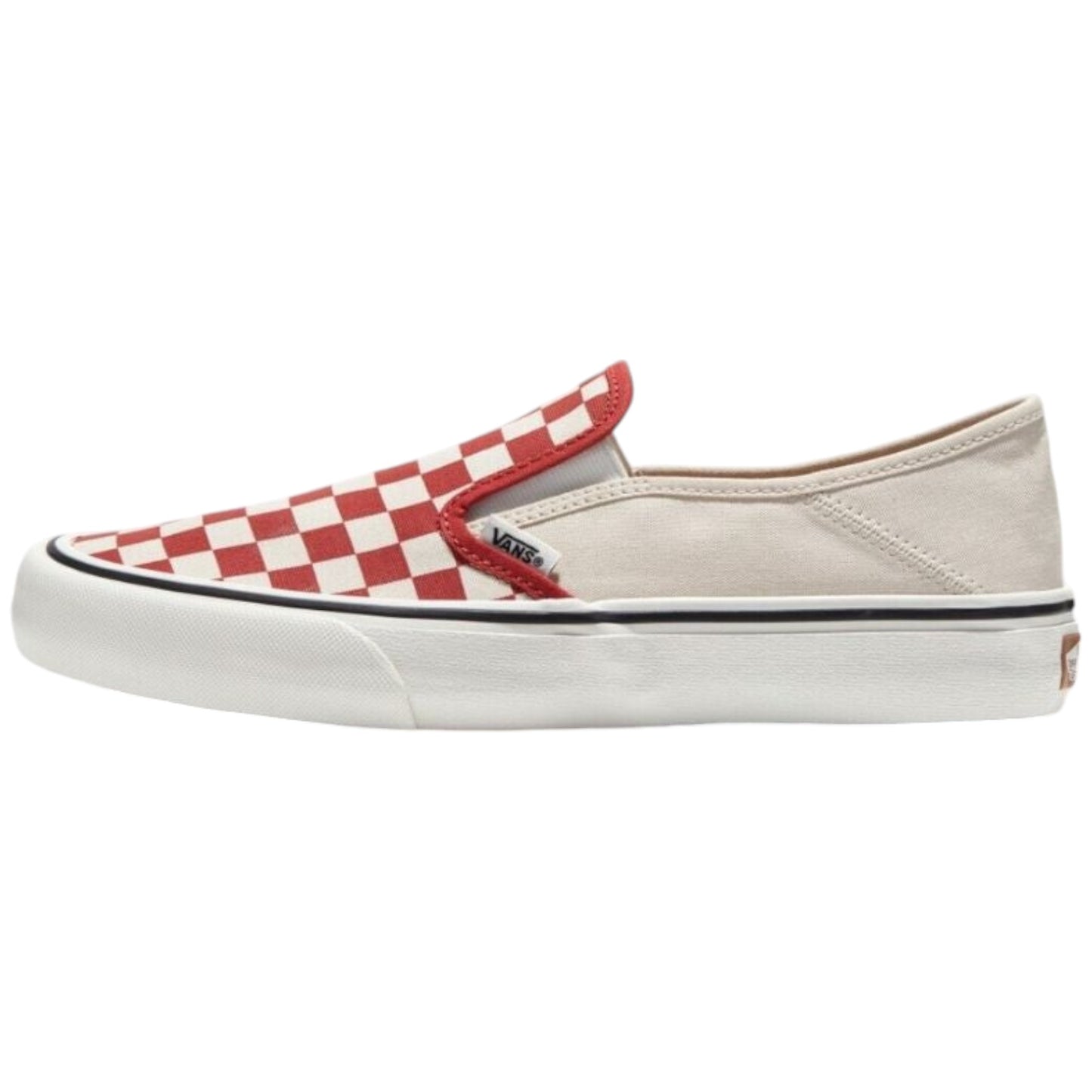 Mens Vans Slip-On VR3 SF Shoes Checkerboard Red
