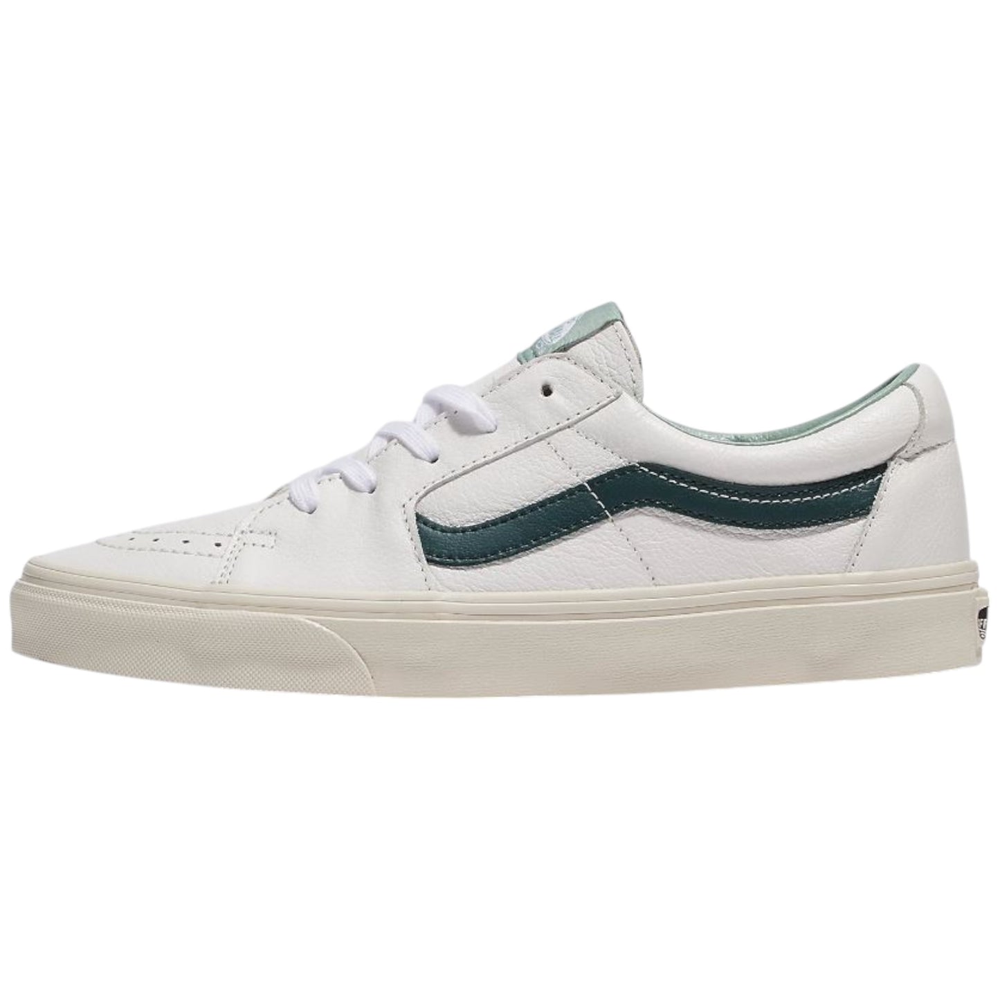 Mens Vans SK8 Low Premium Leather Shoes Green Gables