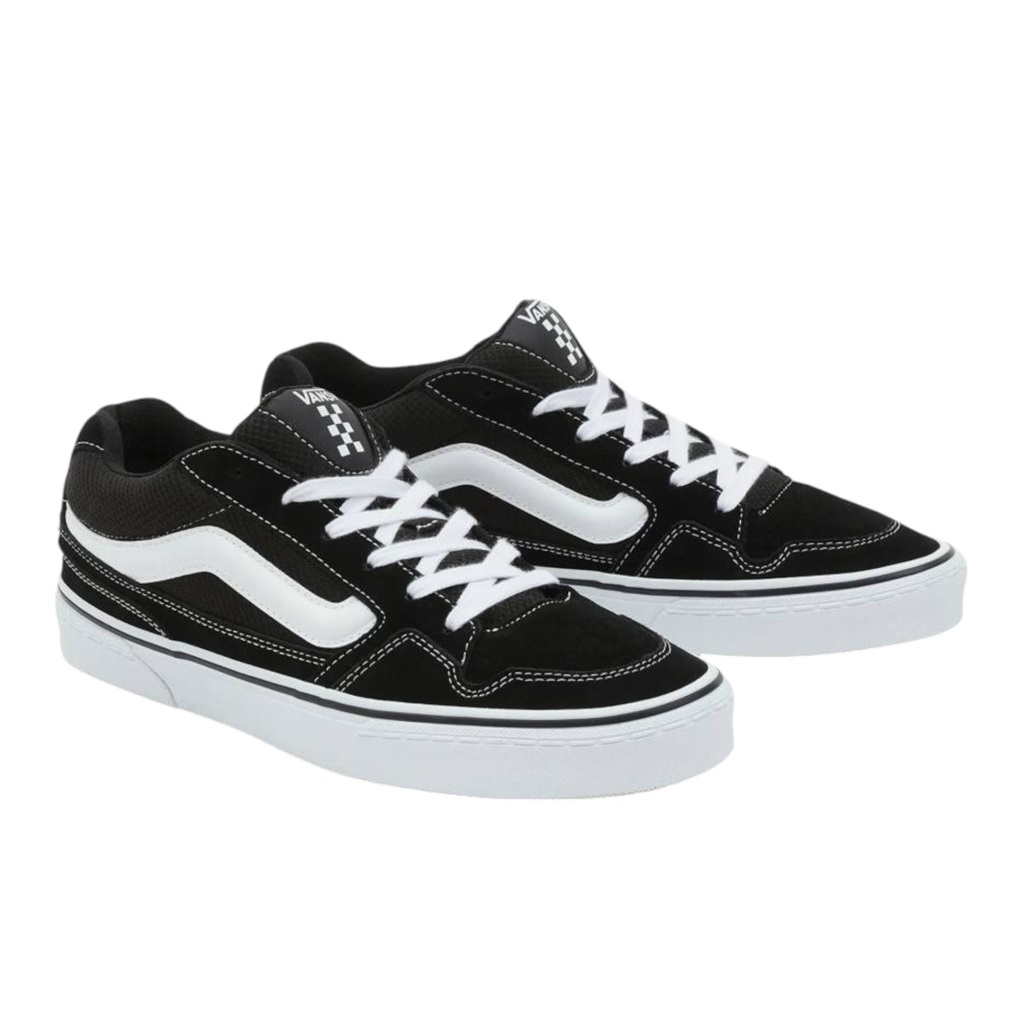 Mens Vans Caldrone Shoes Black/White