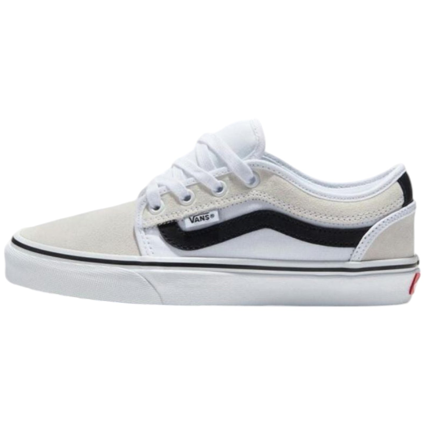 Mens Vans Chukka Low Sidestripe Shoes White/Black/Gum