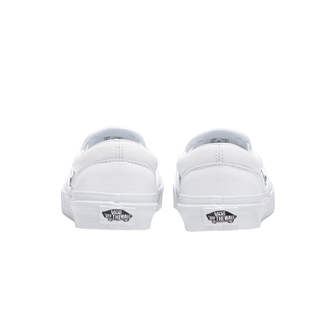 Mens Vans Authentic Premium Leather Shoes White