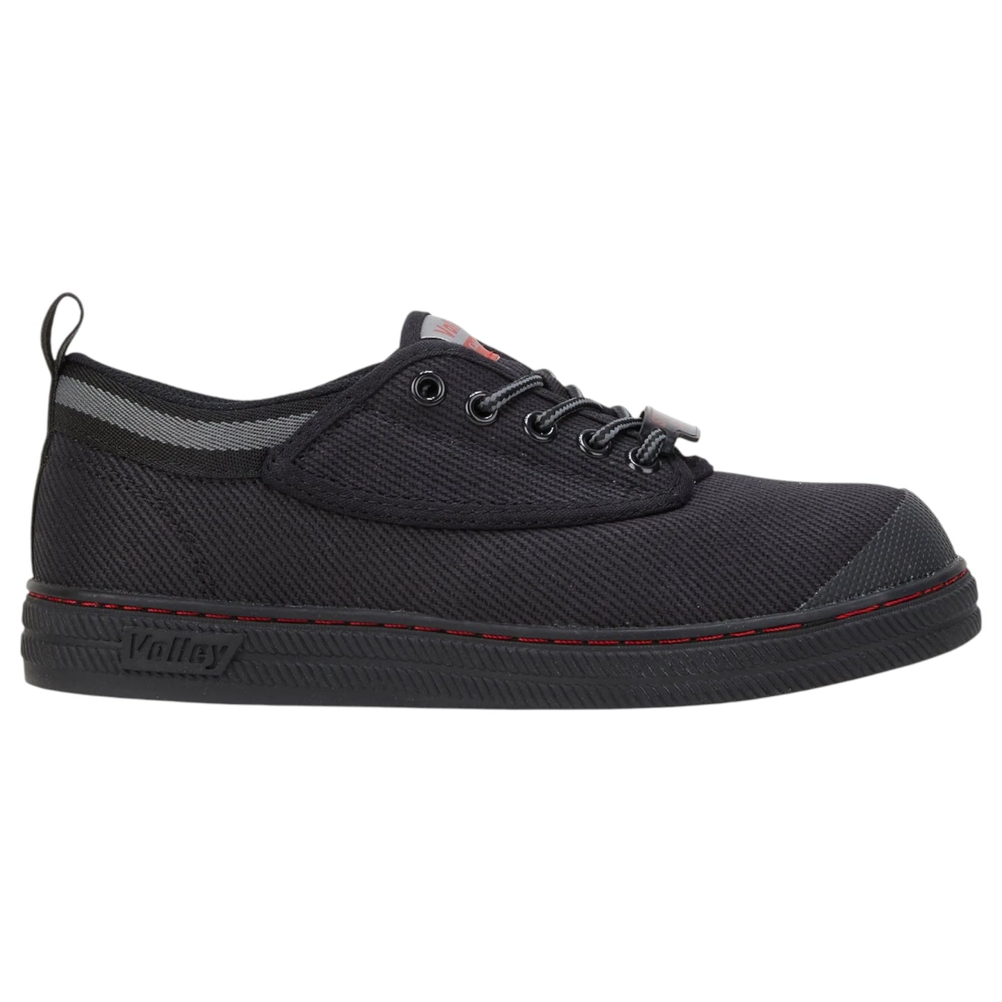 Mens Volley Safety Steel Cap Shoes Black/Grey
