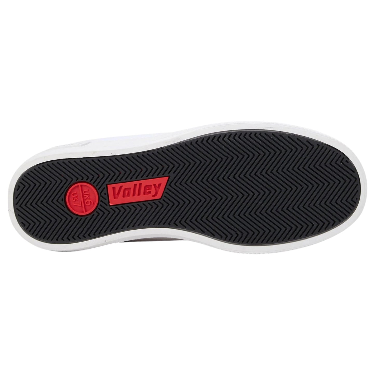 Mens Volley Safety Steel Cap Shoes White/Black