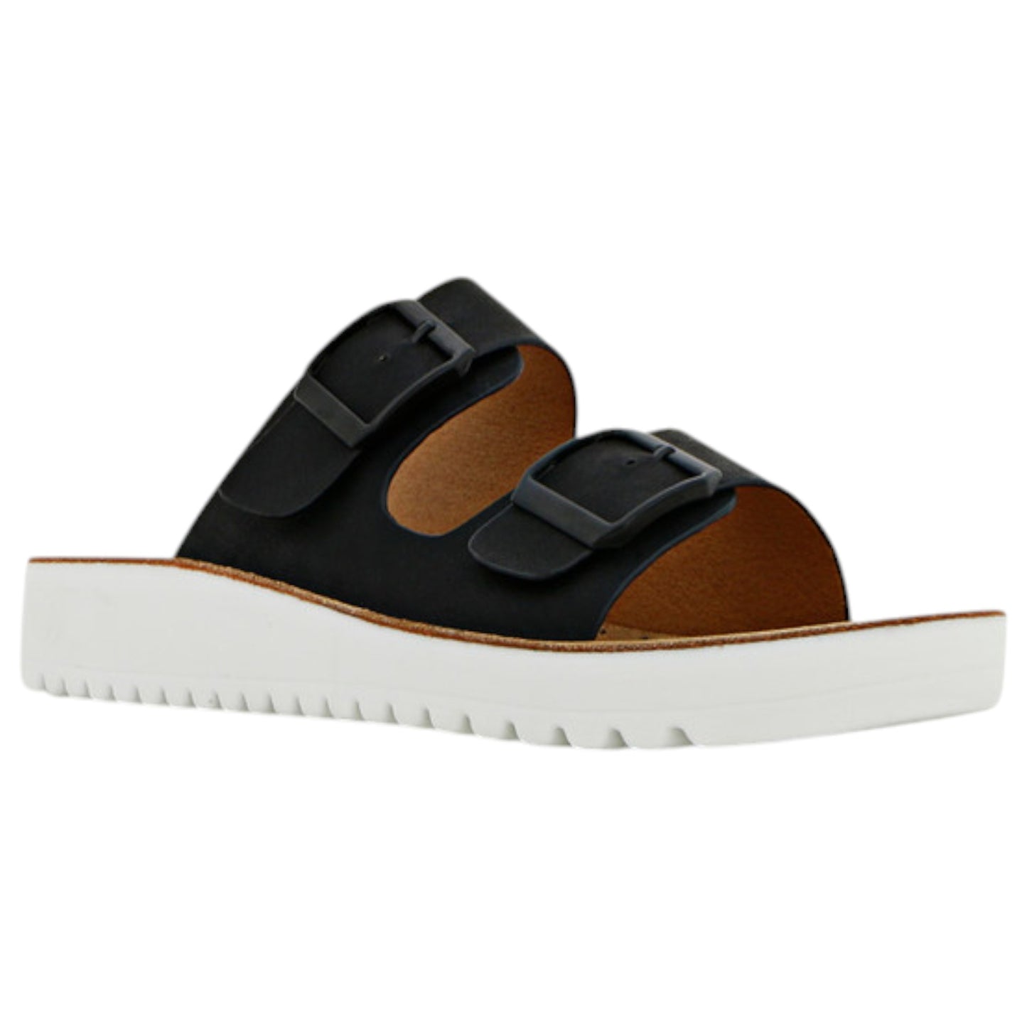 Womens Bellissimo Meg Slides Black/White