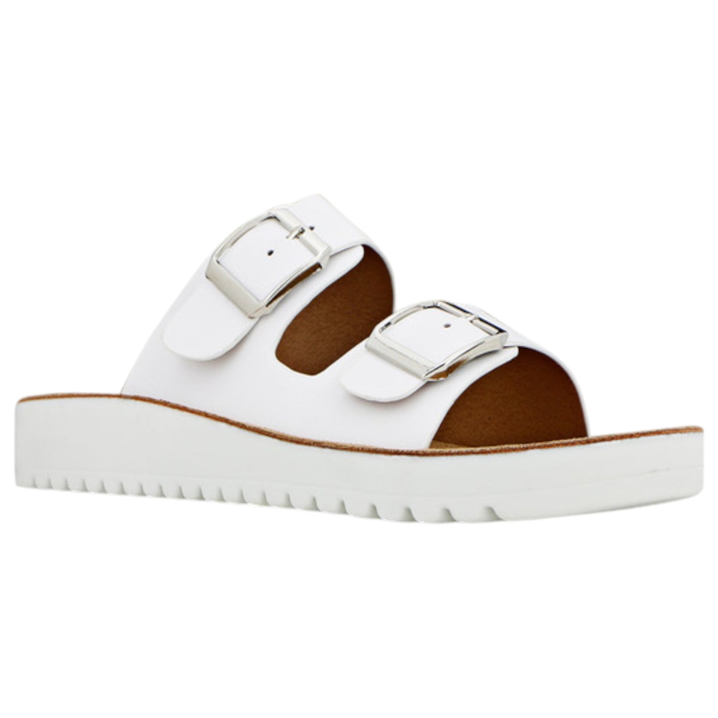 Womens Bellissimo Meg Slides White