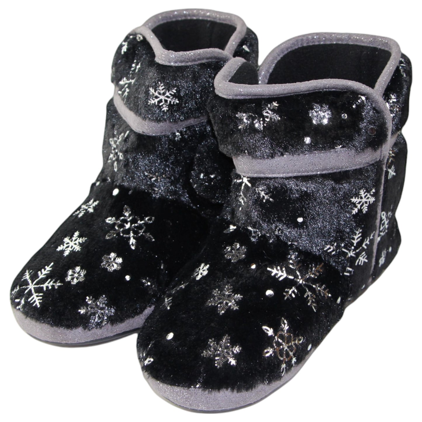 Womens Bellissimo Snow Boot Slippers Black