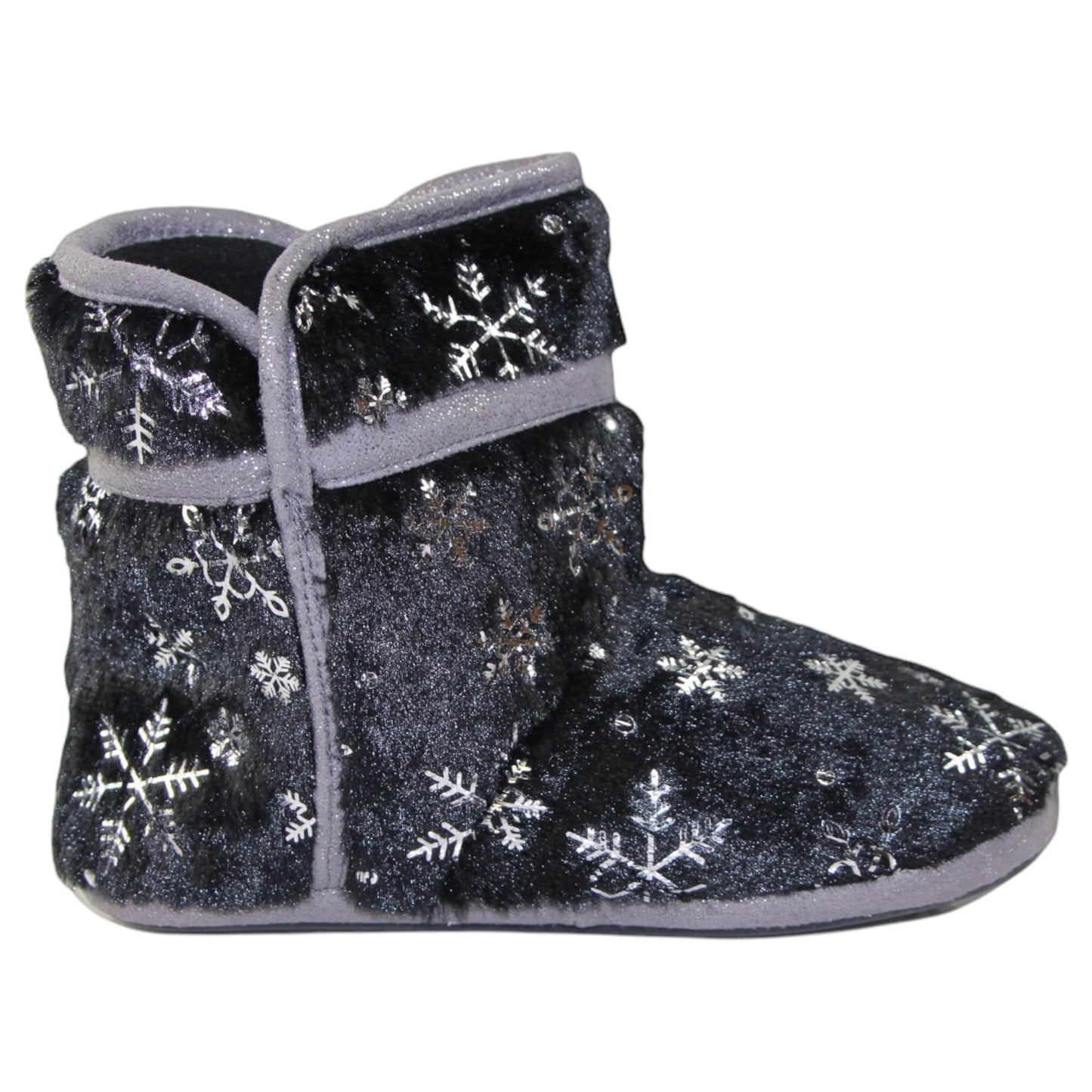 Womens Bellissimo Snow Boot Slippers Black
