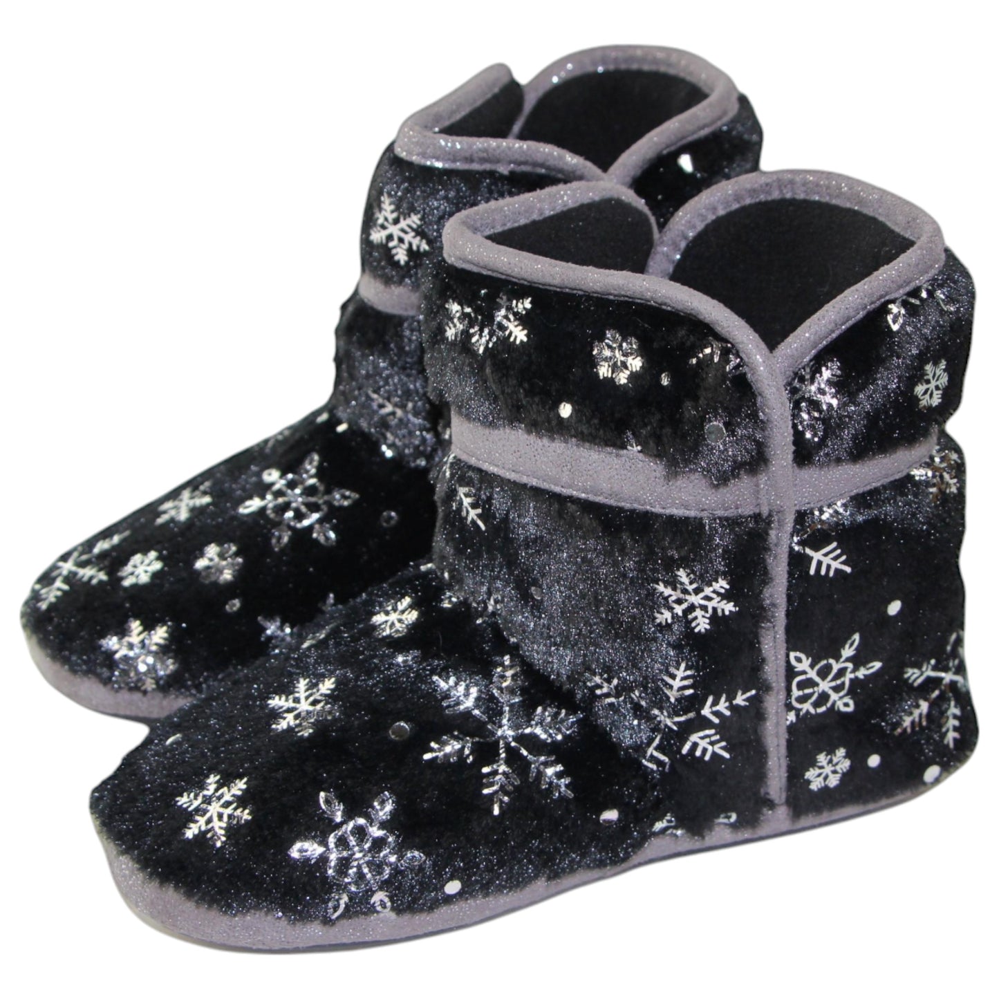 Womens Bellissimo Snow Boot Slippers Black