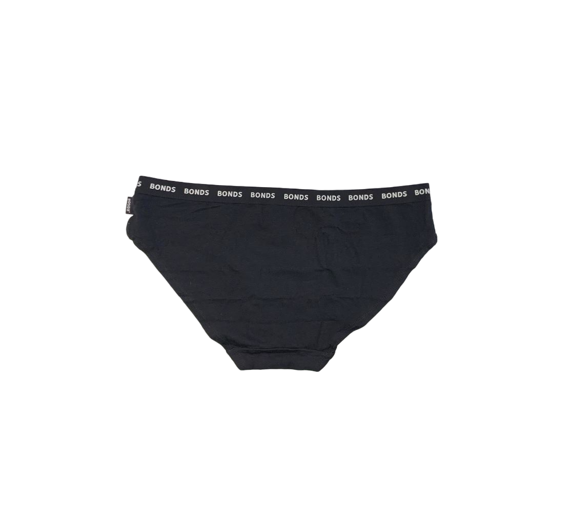 3 Pack Womens Bonds Everyday Bikini Briefs Underwear Black