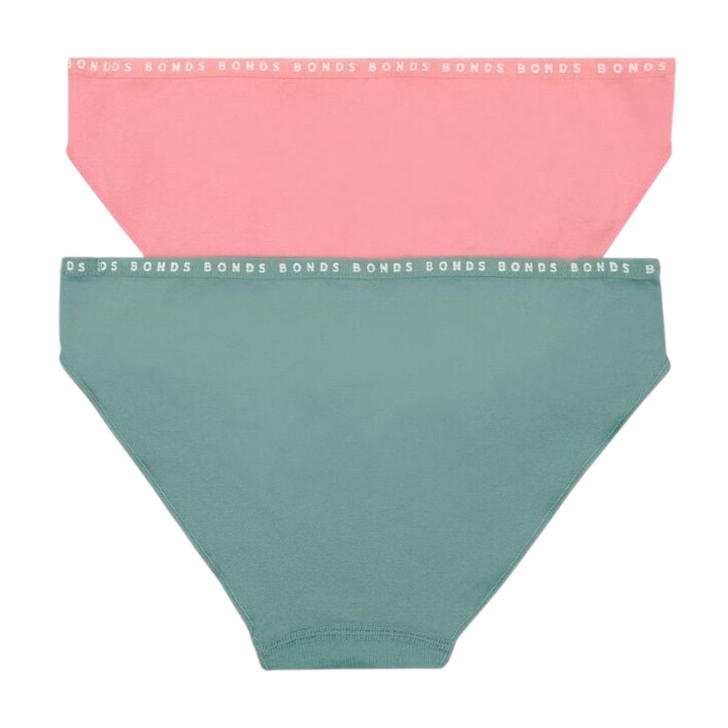 2 Pack Womens Bonds Seamless Hipster Bikini Briefs Underwear Pink/Teal