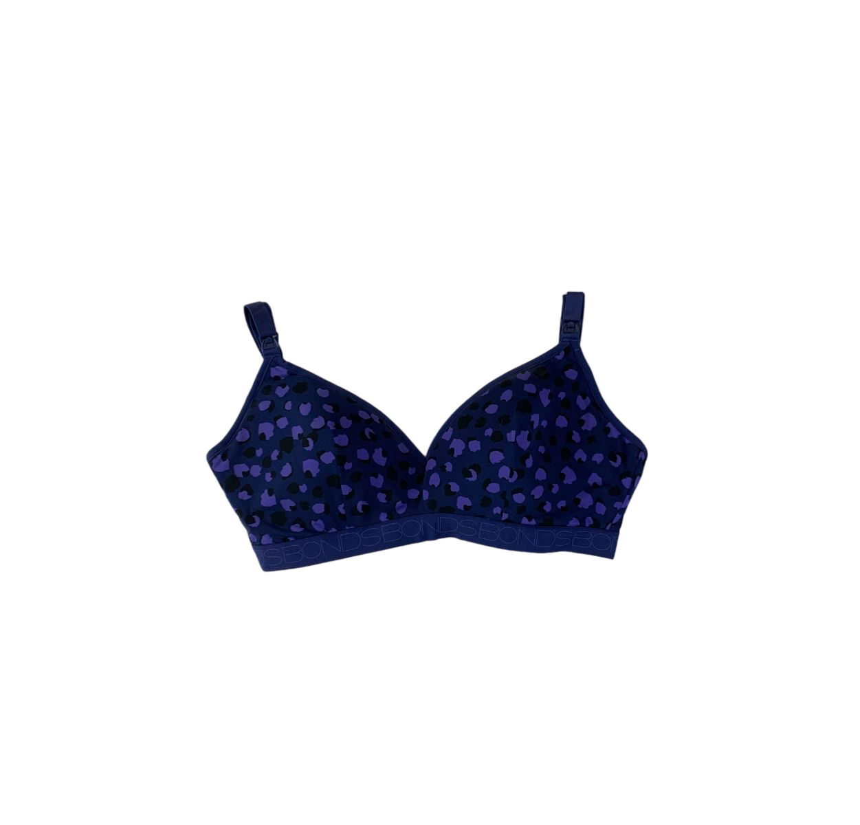 Womens Bonds Bumps Maternity Bra Black/Purple