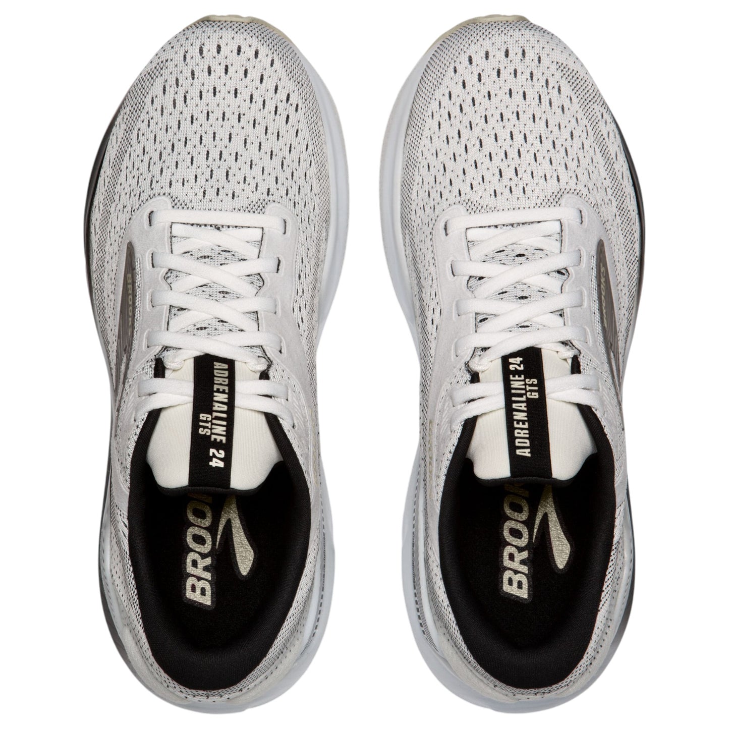 Womens Brooks Adrenaline GTS 24 Shoes White/Black/Pelican