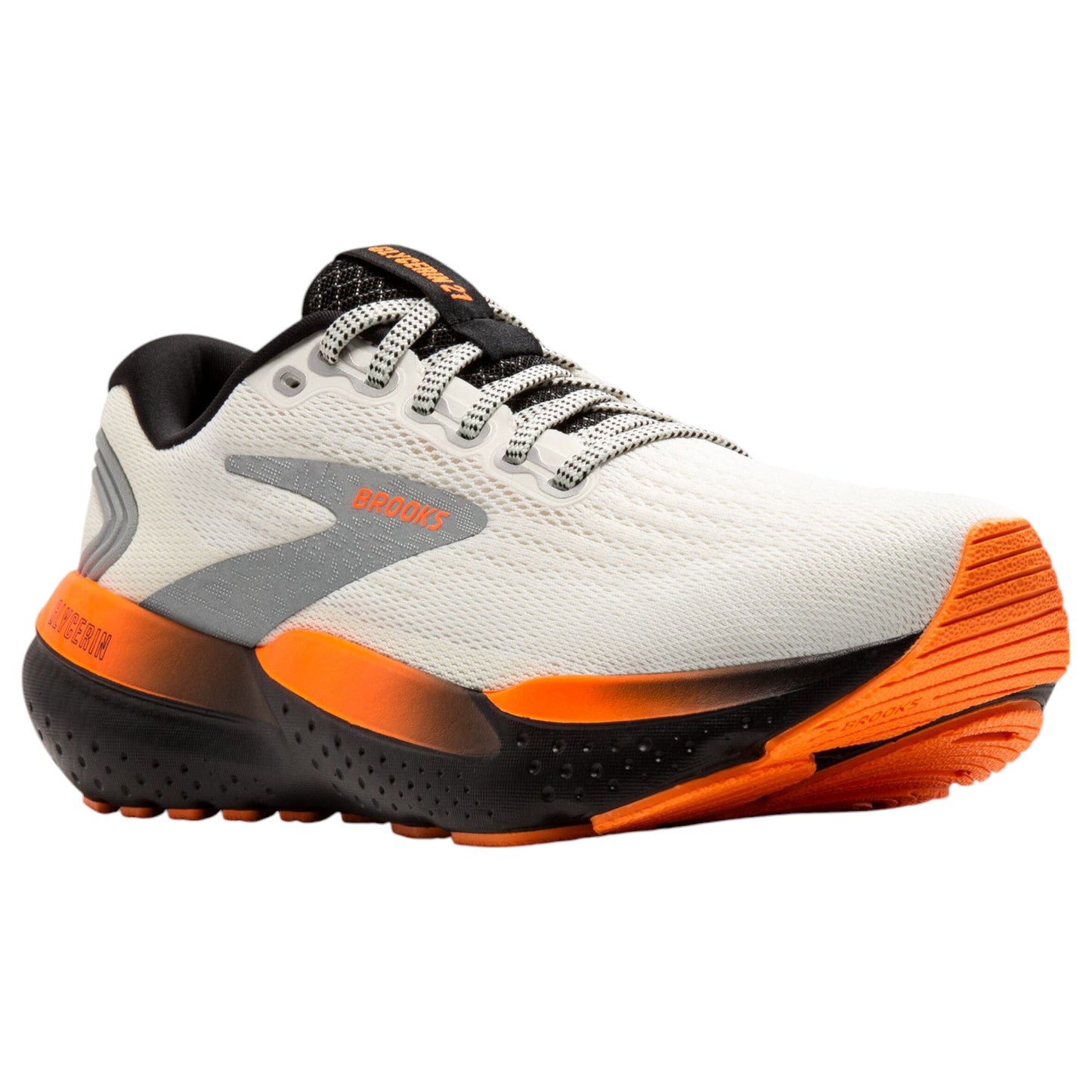 Womens Brooks Glycerin 21 Shoes Ecru/Orange/Black