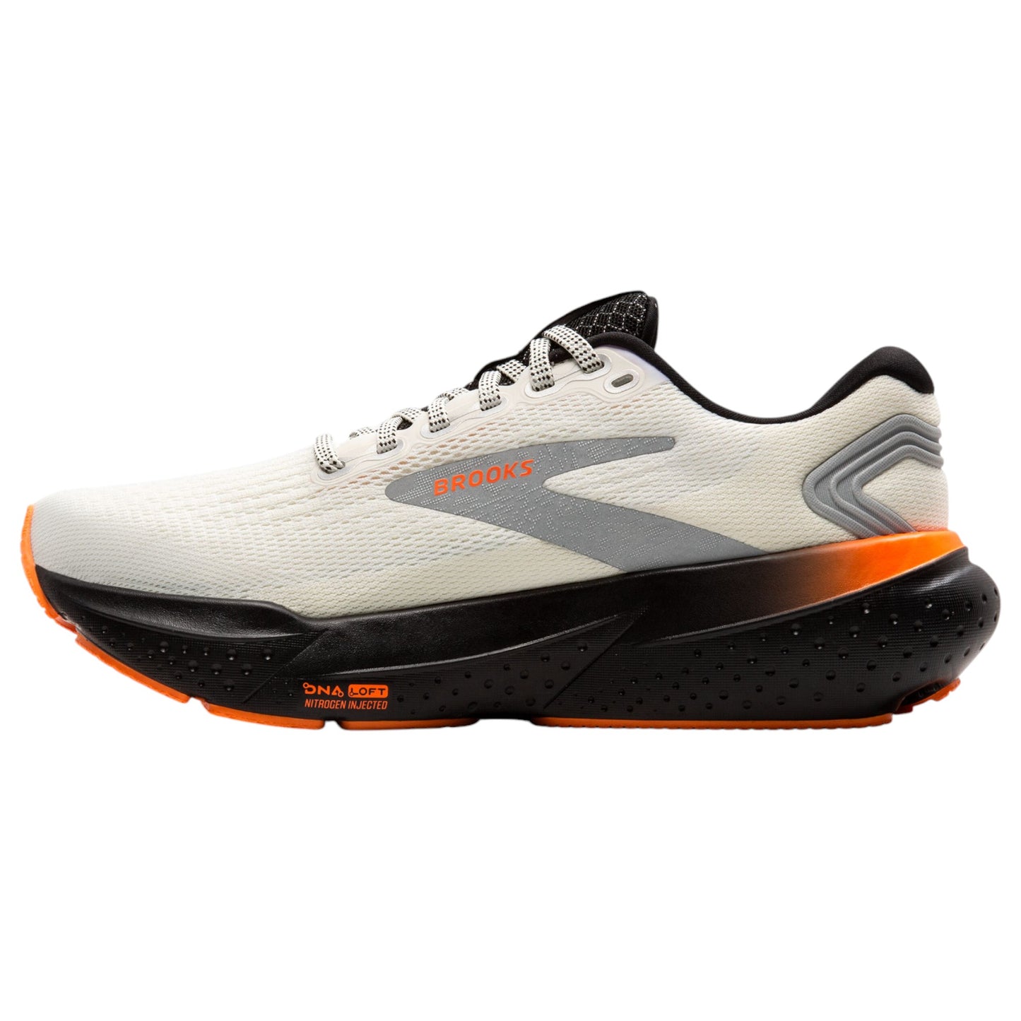 Womens Brooks Glycerin 21 Shoes Ecru/Orange/Black