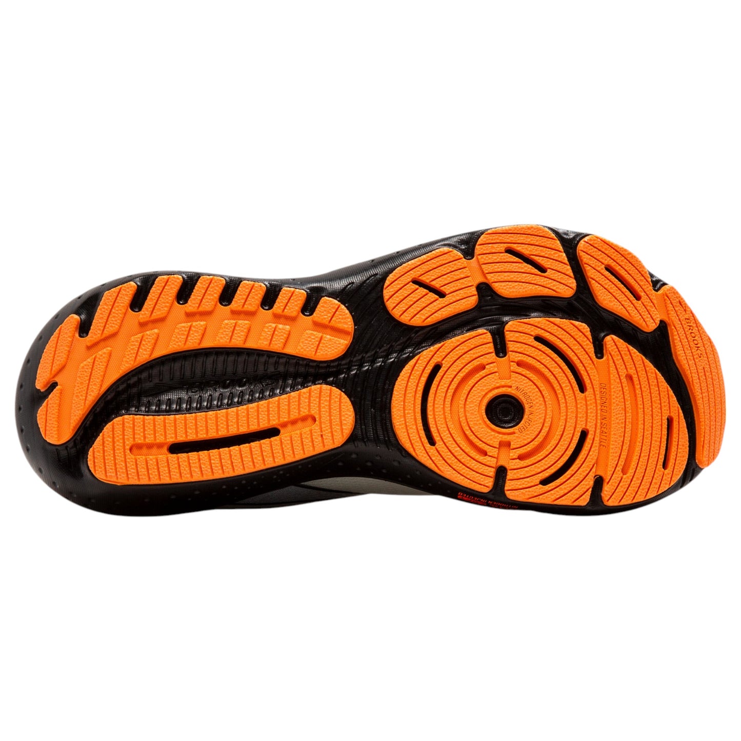 Womens Brooks Glycerin 21 Shoes Ecru/Orange/Black