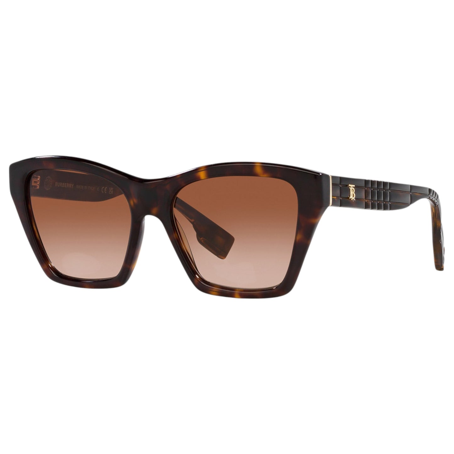 Womens Burberry Arden BE4391 Sunglasses Dark Havana/Brown