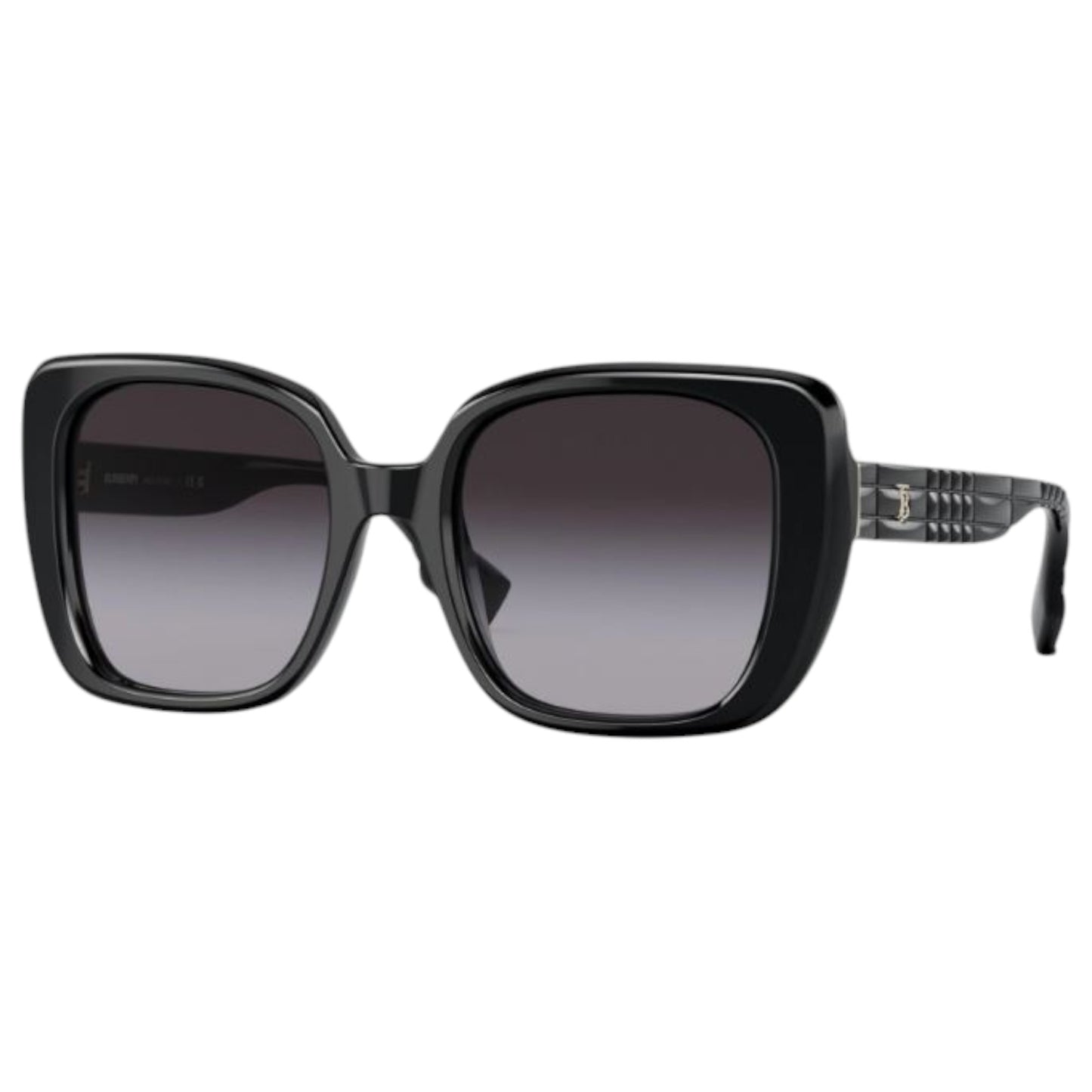 Womens Burberry Helena BE4371 Sunglasses Black /Grey Gradient