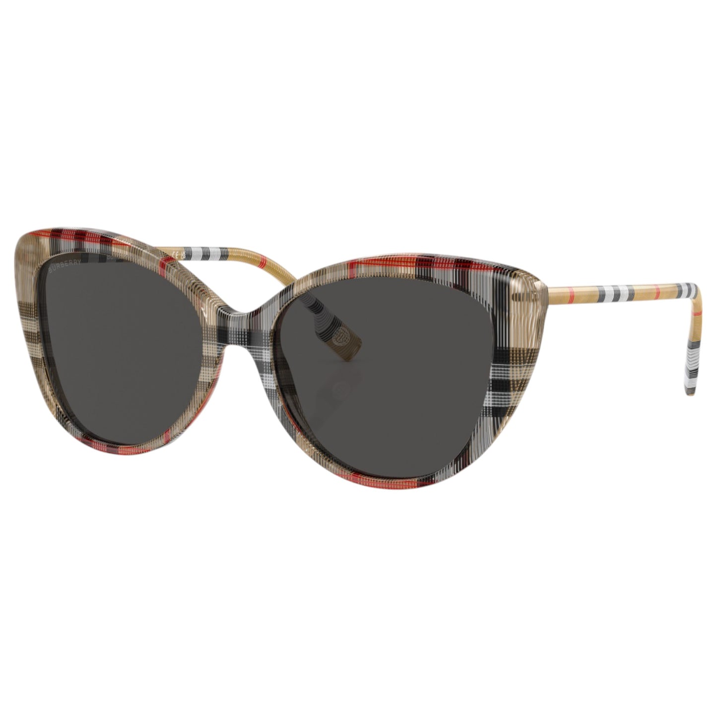 Womens Burberry BE4407 Sunglasses Vintage Check/Dark Grey