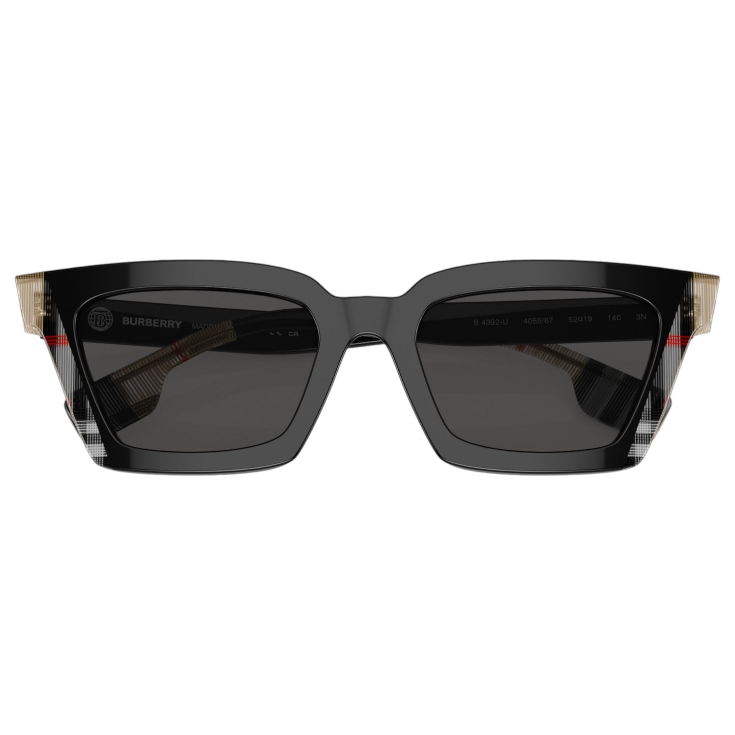 Womens Burberry Briar BE4392U Sunglasses Black/Vintage Check