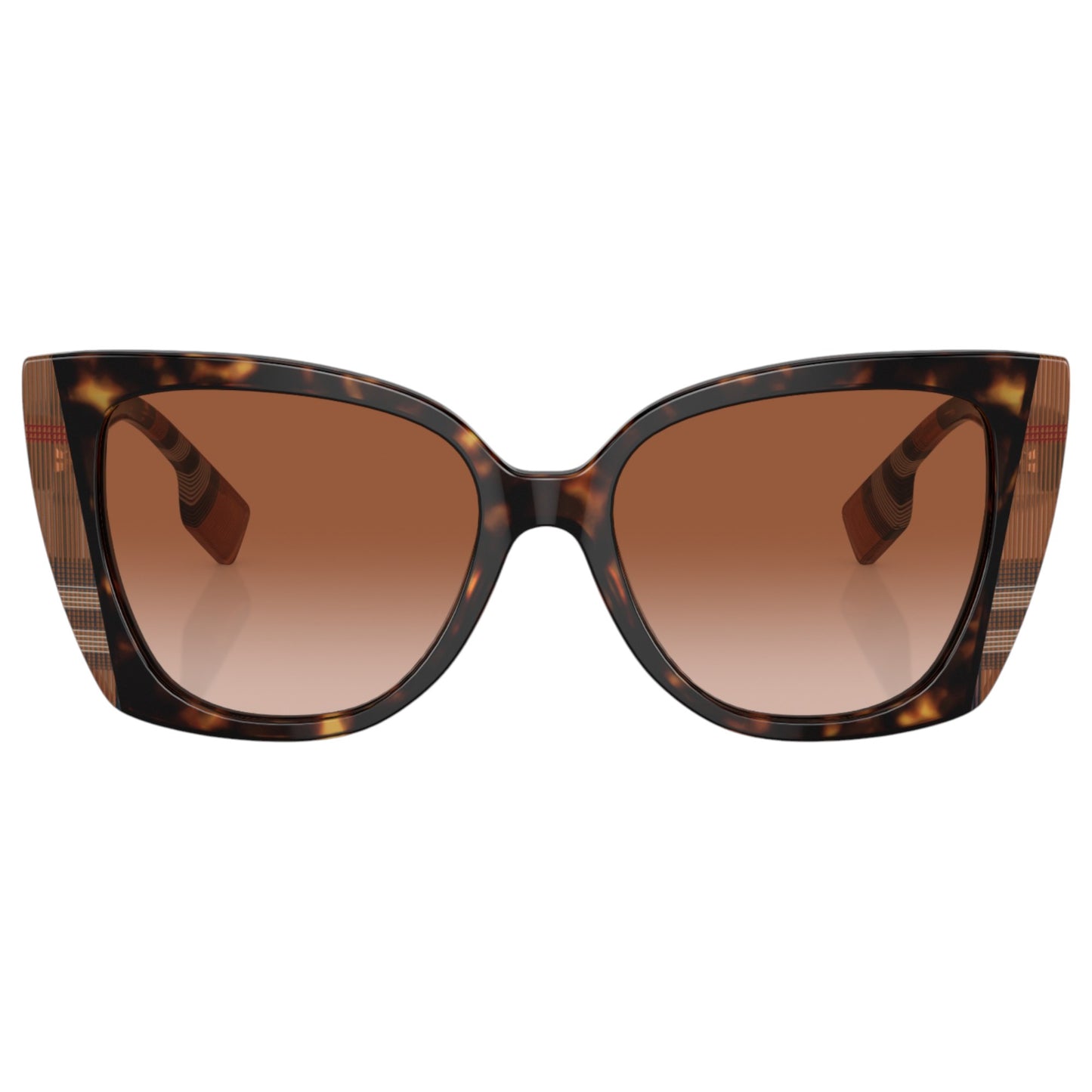Womens Burberry Meryl BE4393 Sunglasses Dark Havana/Check Brown