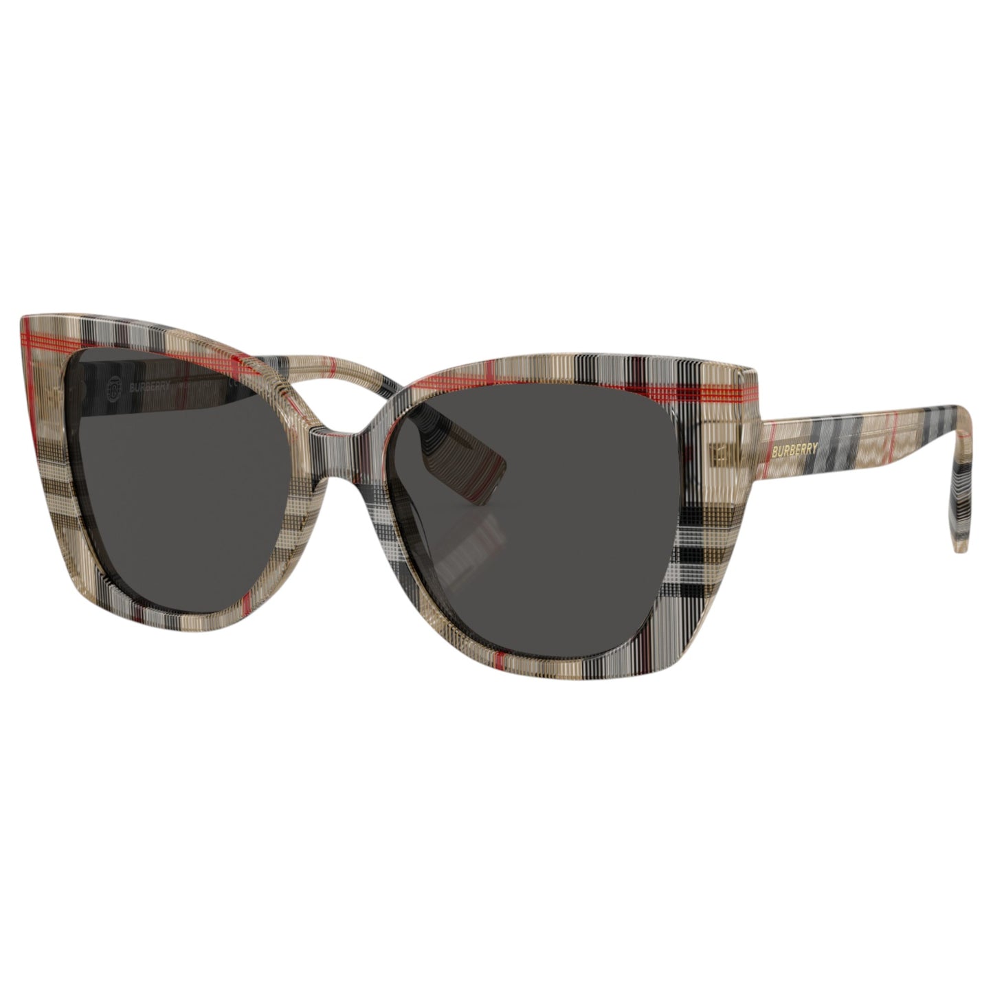 Womens Burberry Meryl BE4393 Sunglasses Vintage Check/Dark Grey