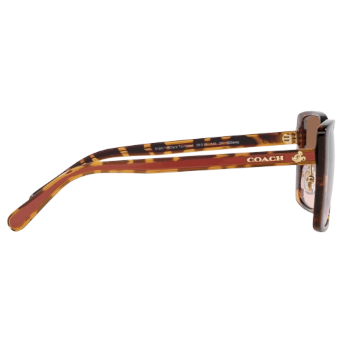 Womens Coach HC8375 Sunglasses Dark Tortoise/Brown Pink