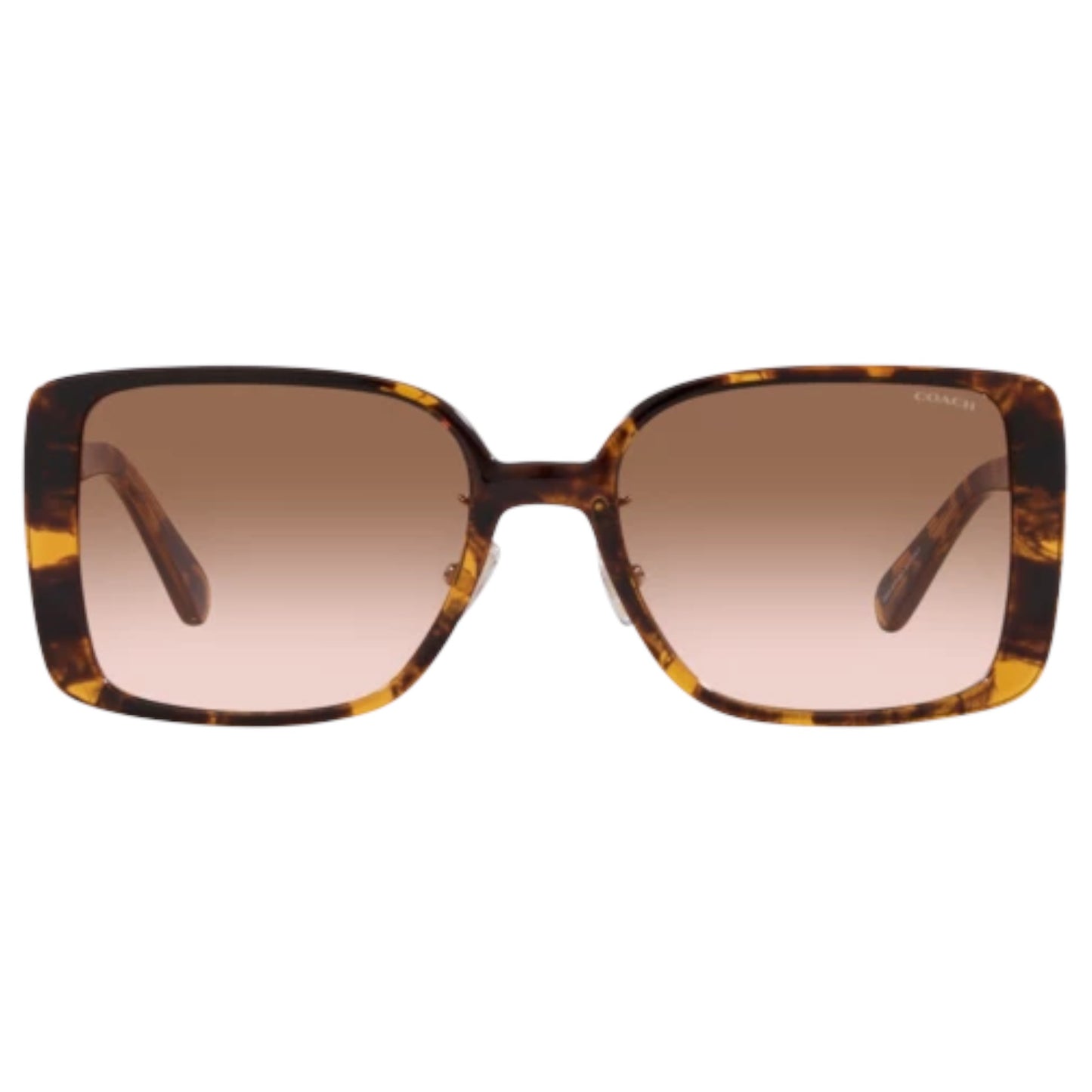 Womens Coach HC8375 Sunglasses Dark Tortoise/Brown Pink