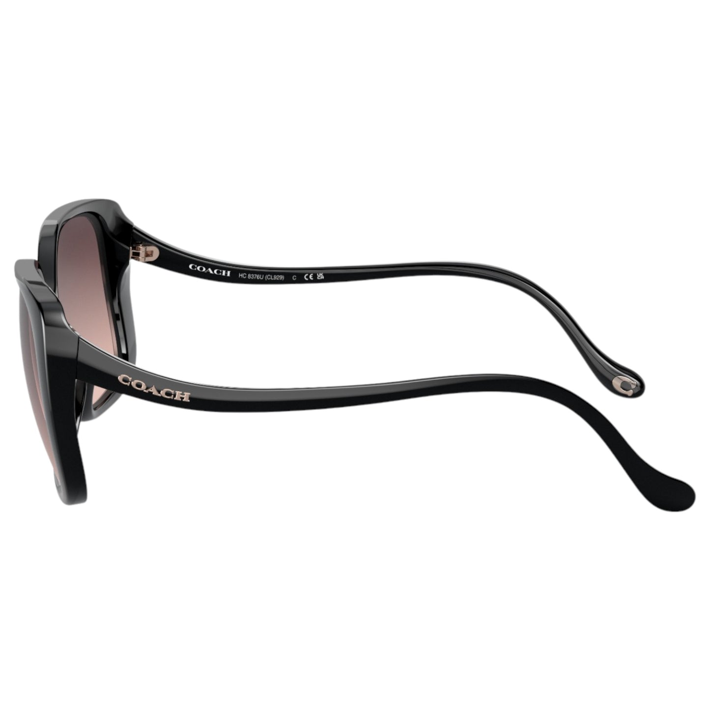 Womens Coach HC8376U Sunglasses Black/Grey Pink