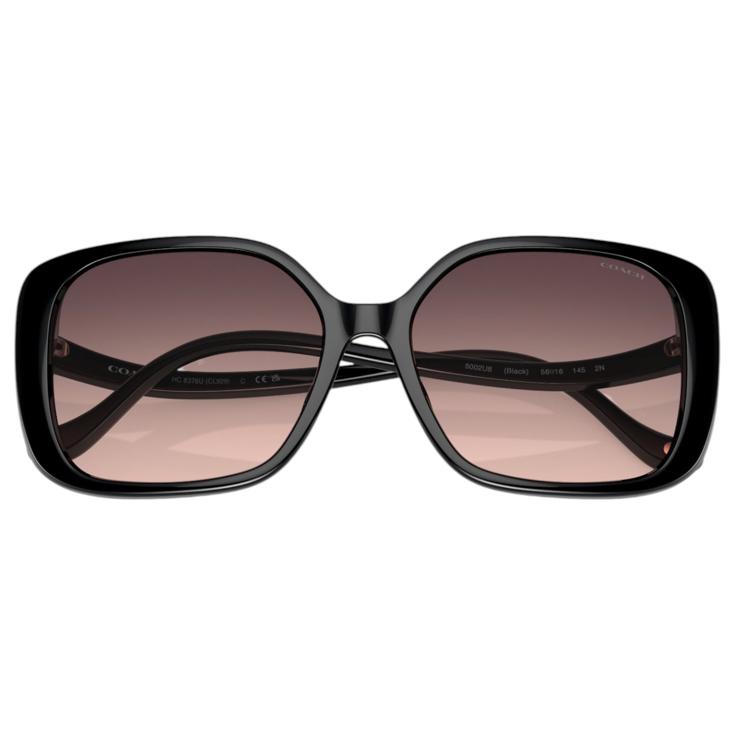 Womens Coach HC8376U Sunglasses Black/Grey Pink