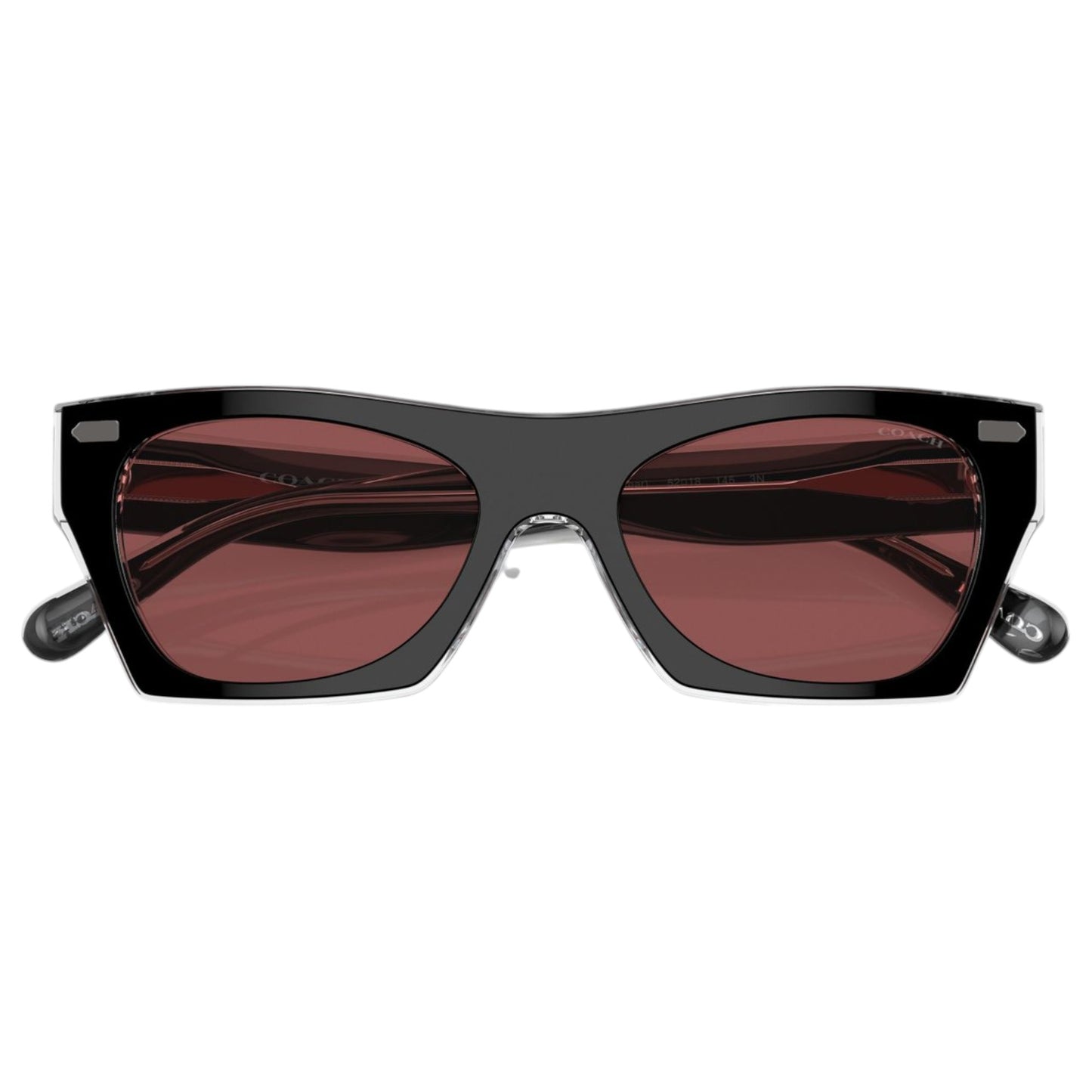 Womens Coach HC8389U Sunglasses Black Clear/Violet