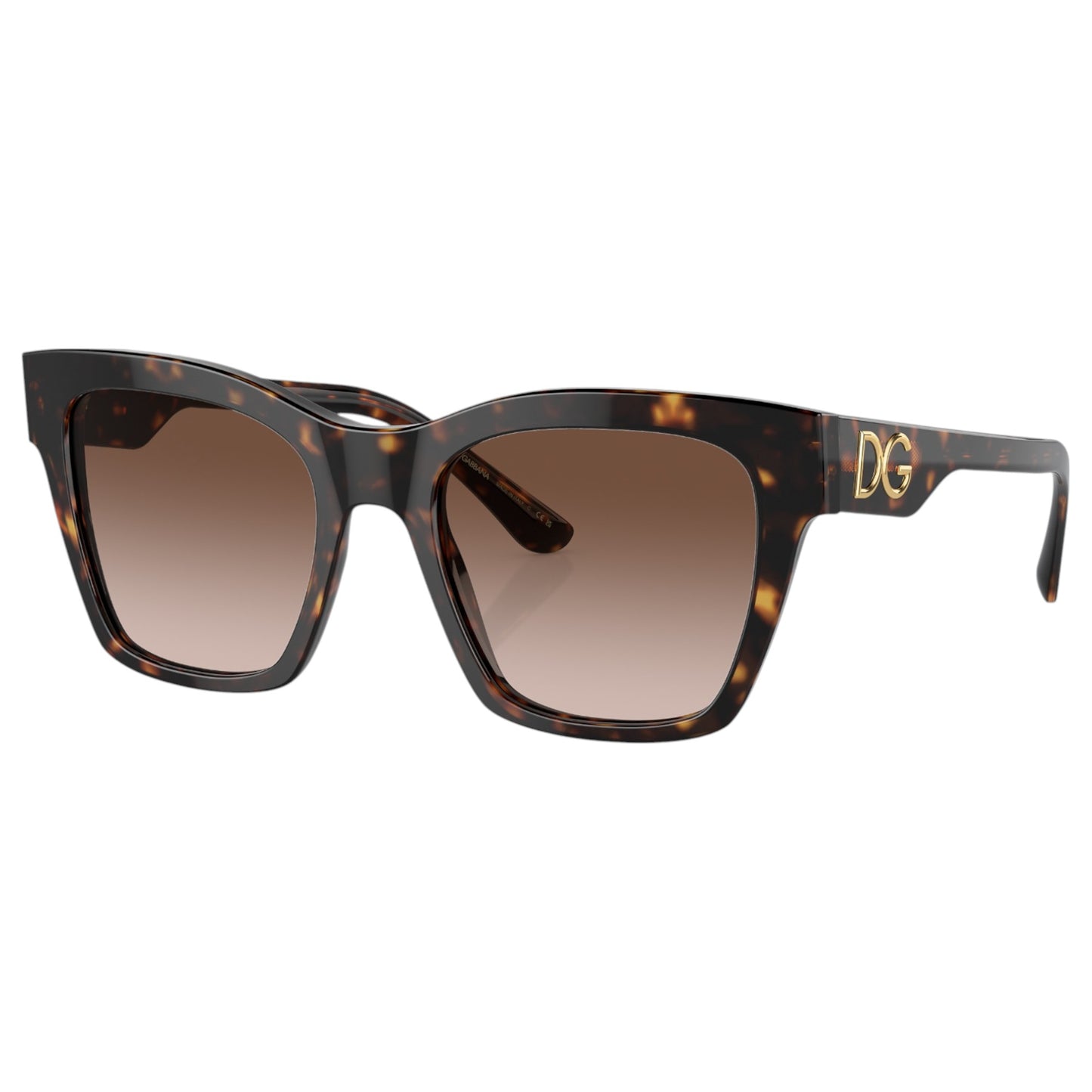 Womens Dolce & Gabbana DG4407 Sunglasses Havana/ Brown Gradient