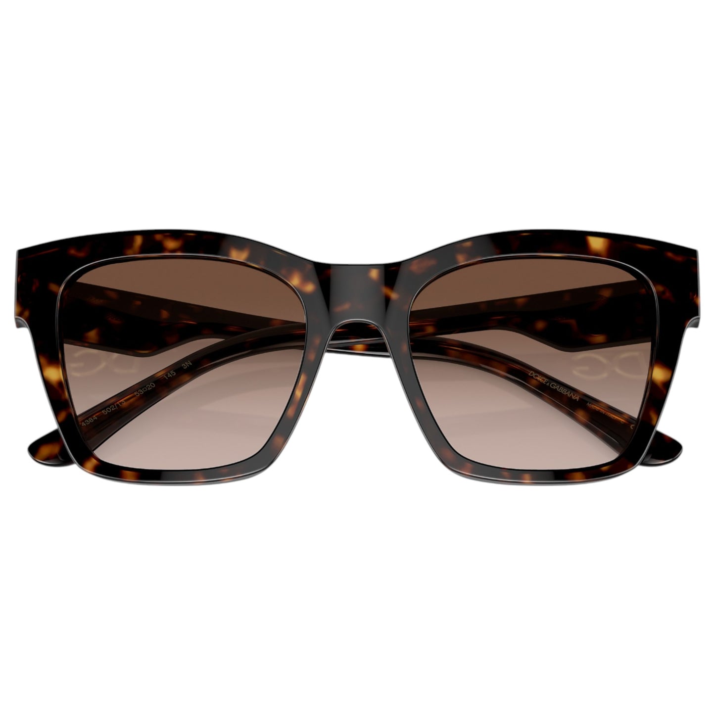 Womens Dolce & Gabbana DG4407 Sunglasses Havana/ Brown Gradient
