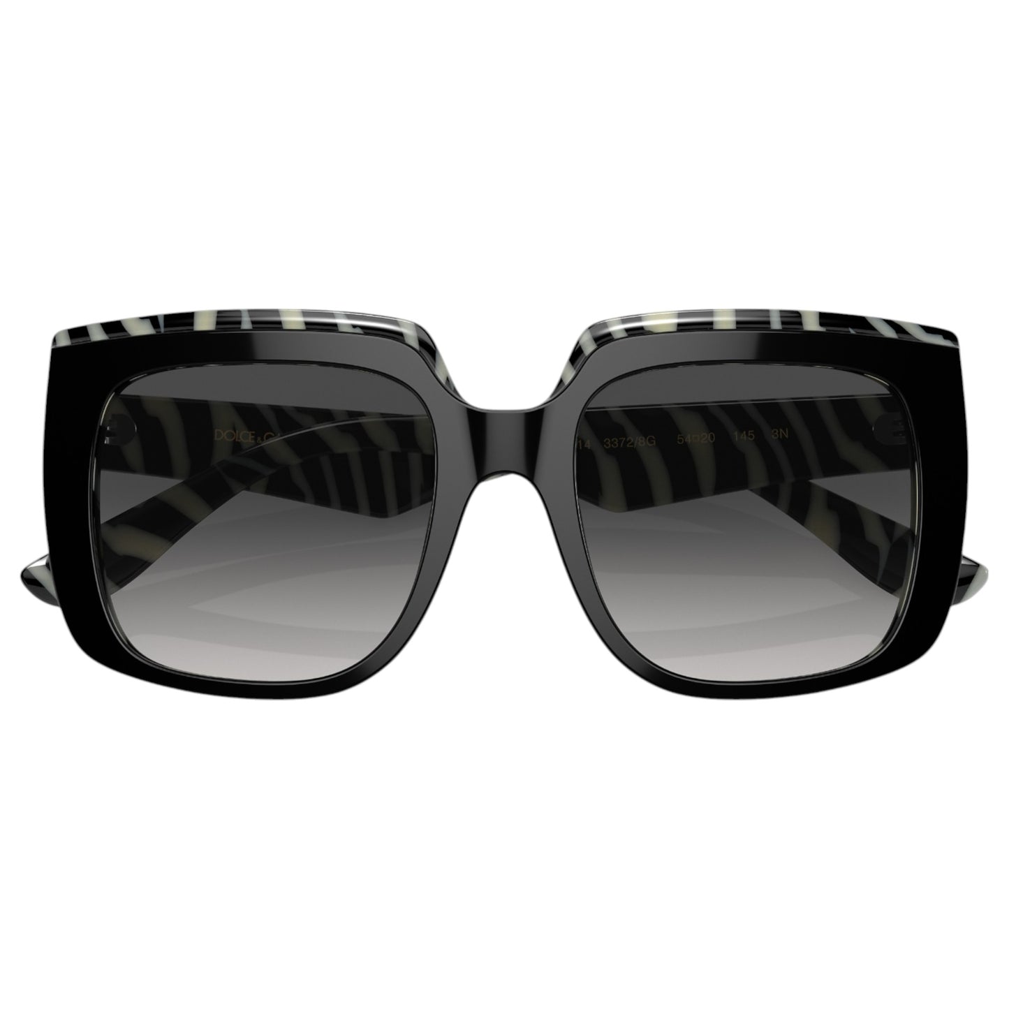 Womens Dolce & Gabbana DG4414 Sunglasses Top Black on Zebra