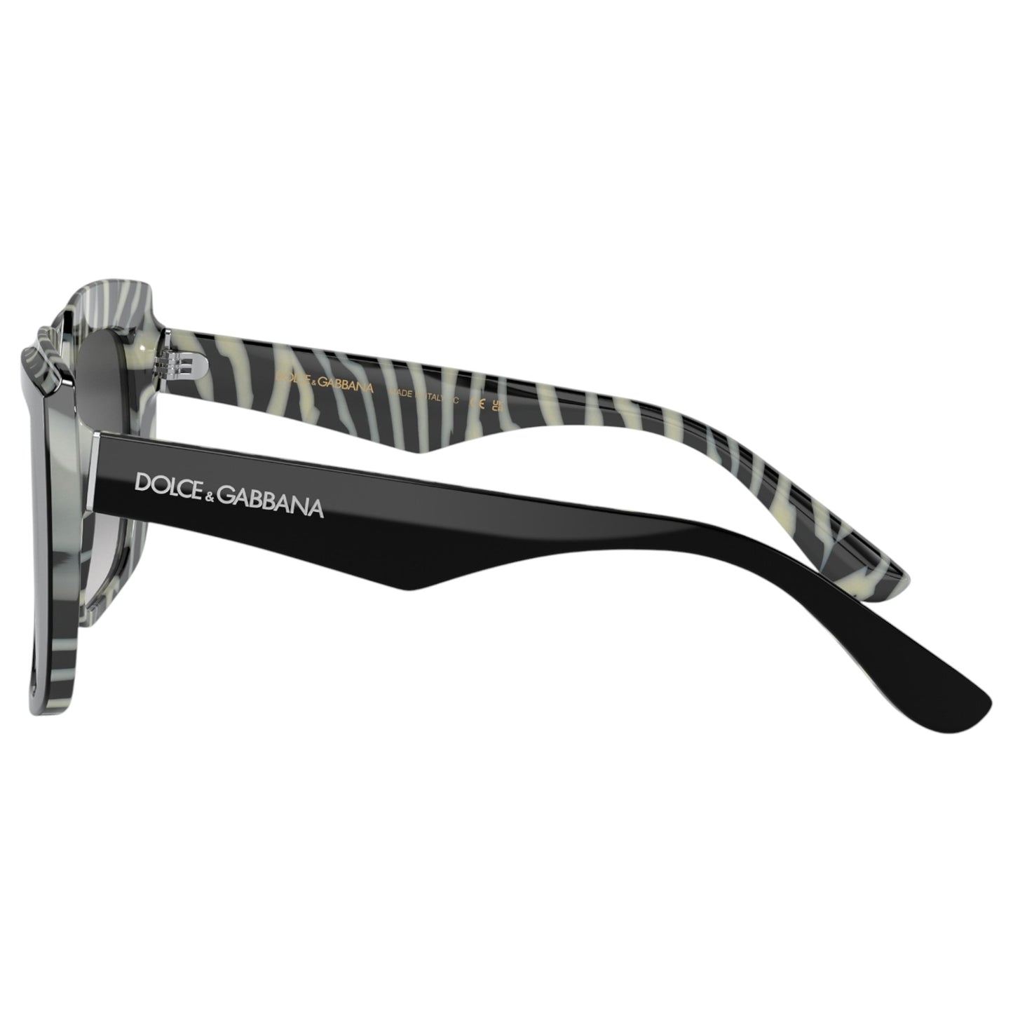 Womens Dolce & Gabbana DG4414 Sunglasses Top Black on Zebra