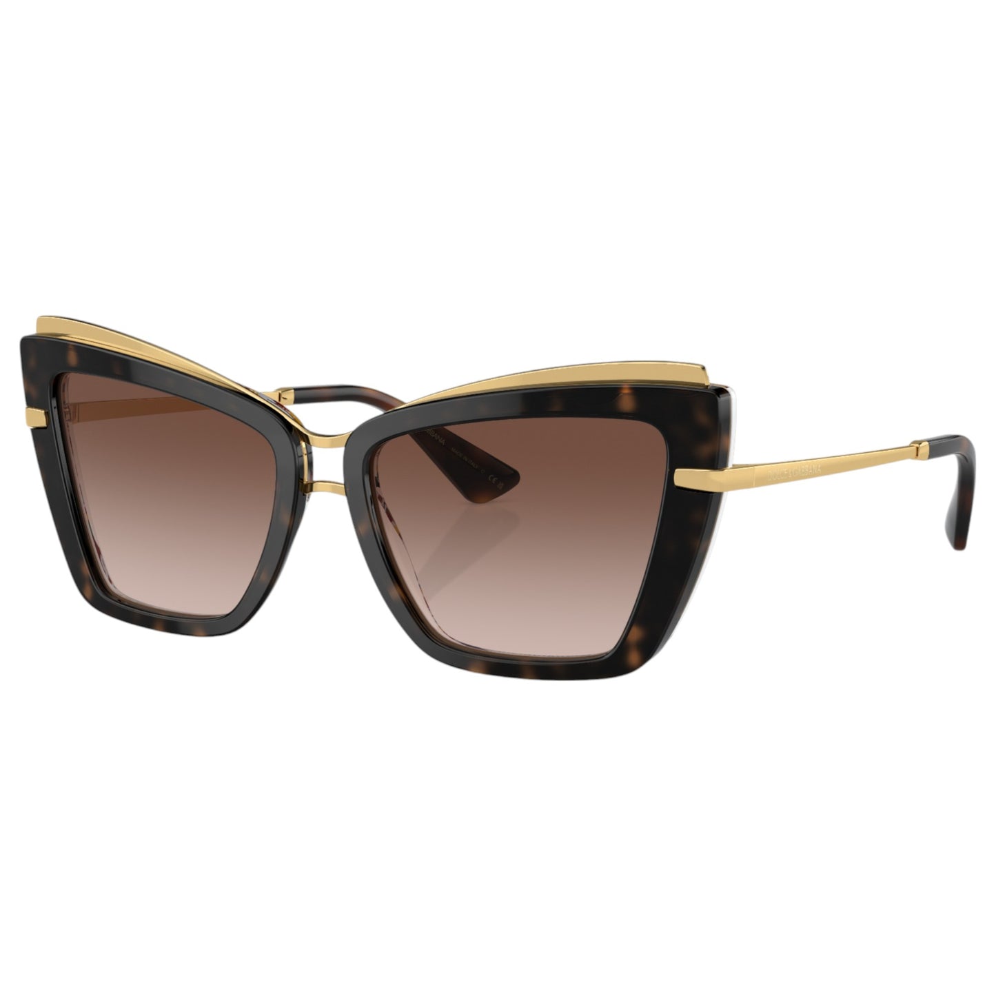 Womens Dolce & Gabbana DG4472 Sunglasses Havana On White Barrow