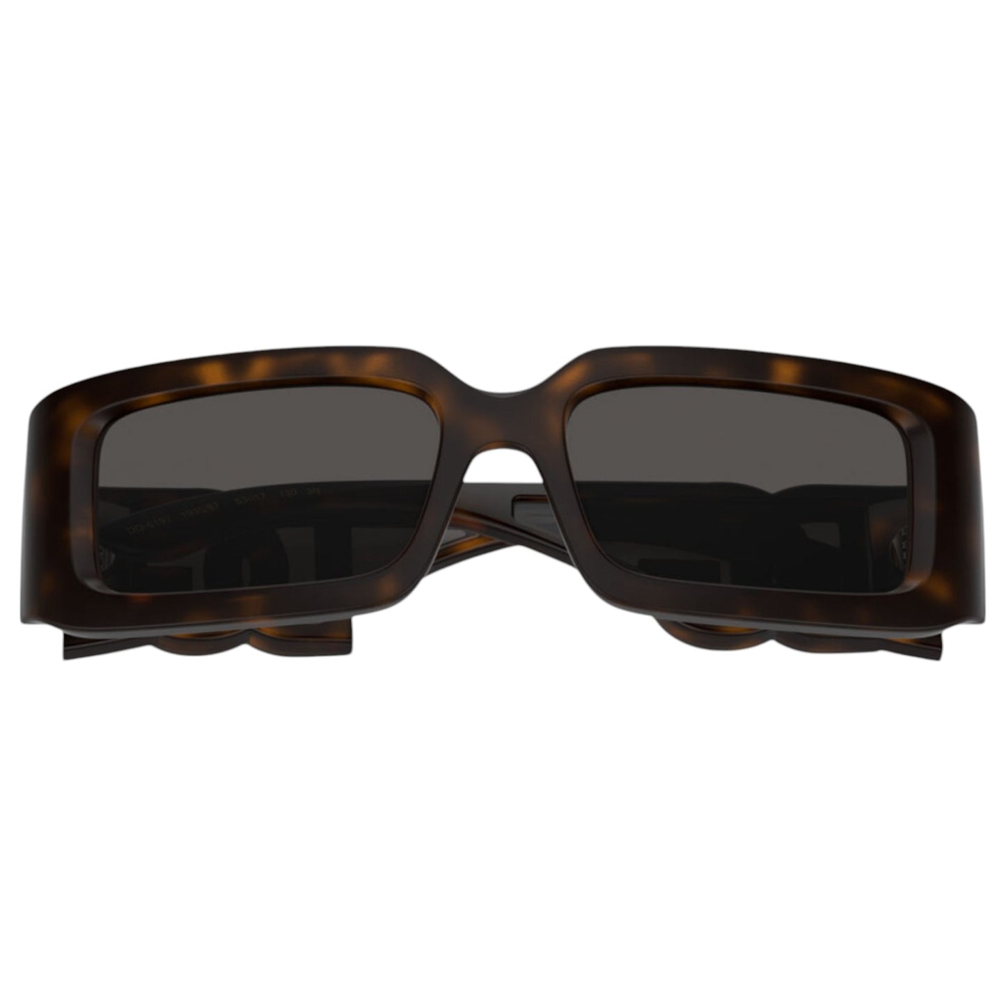 Womens Dolce & Gabbana DG6197 Sunglasses Havana/Dark Grey