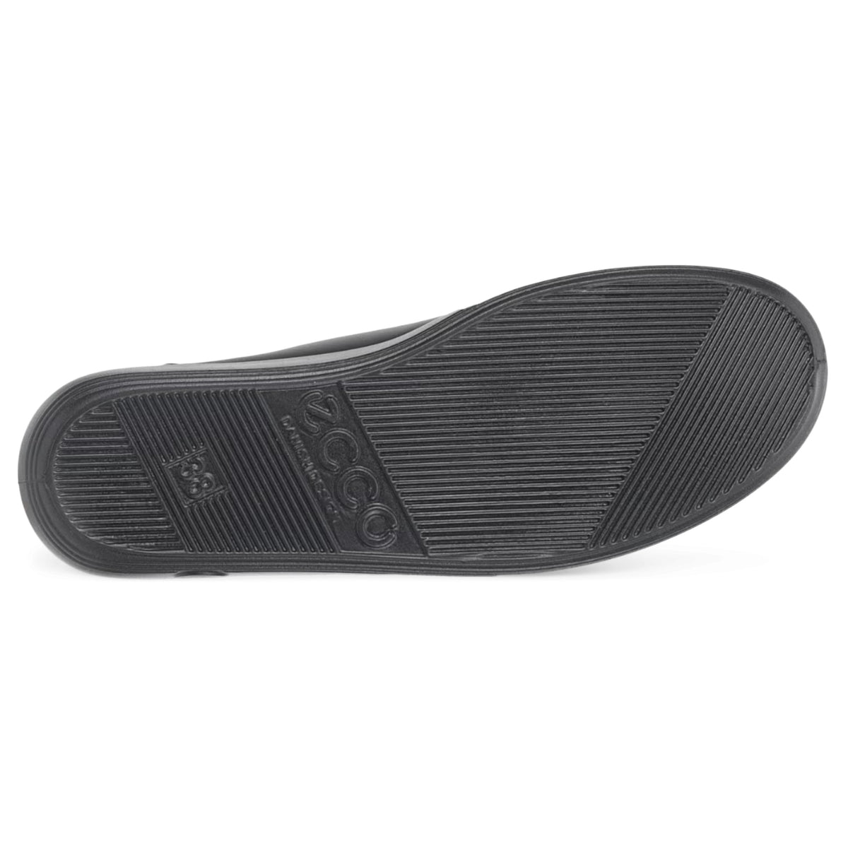 Womens Ecco Soft 2.0 Leather Black Walking Shoes