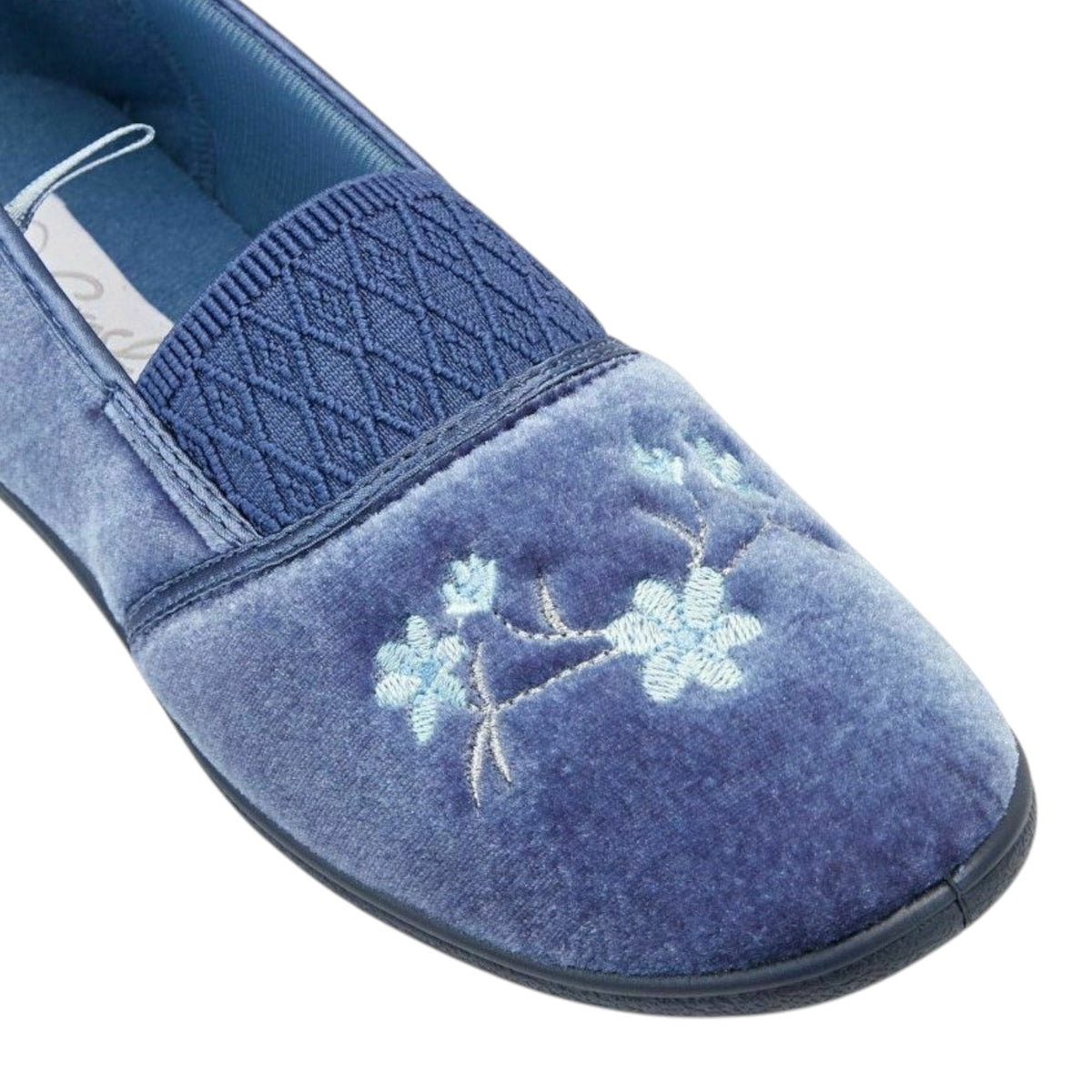 Womens Grosby Sasha Slippers Mid Blue