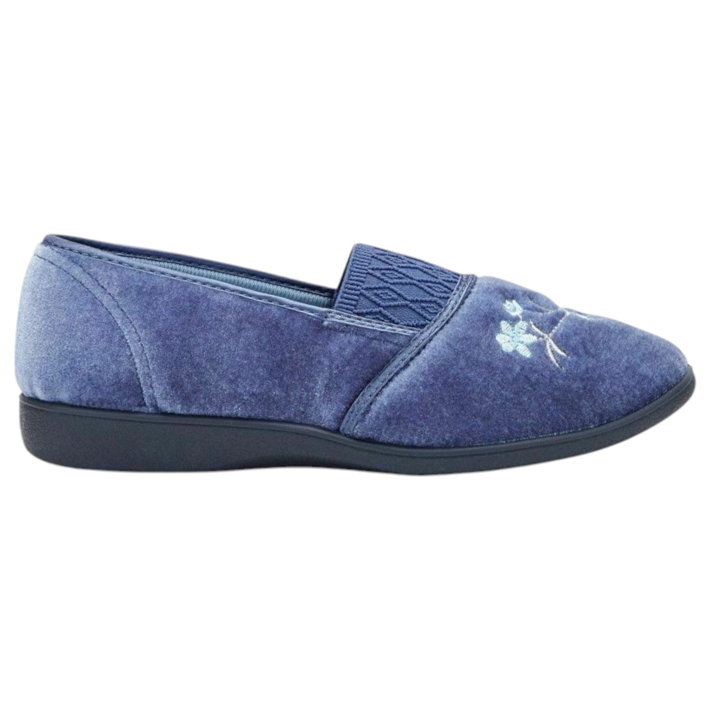 Womens Grosby Sasha Slippers Mid Blue