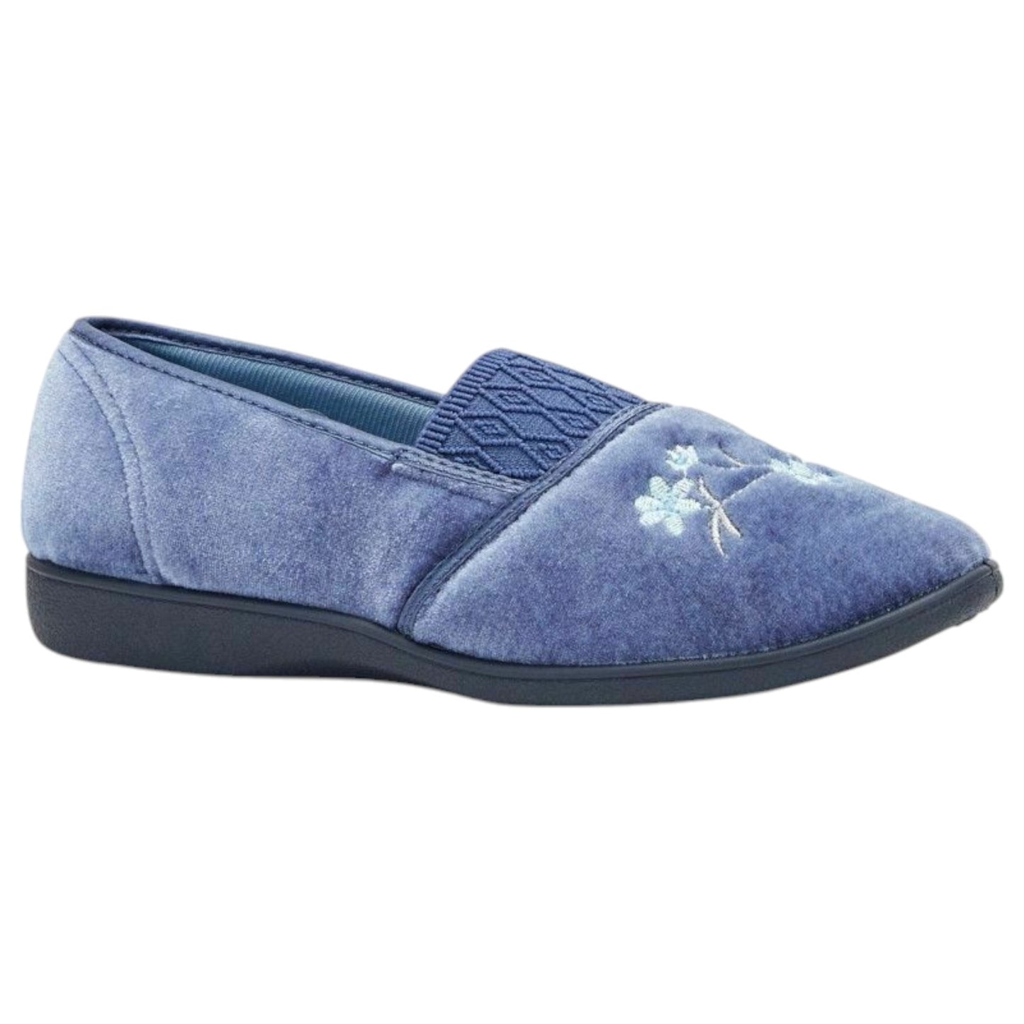 Womens Grosby Sasha Slippers Mid Blue