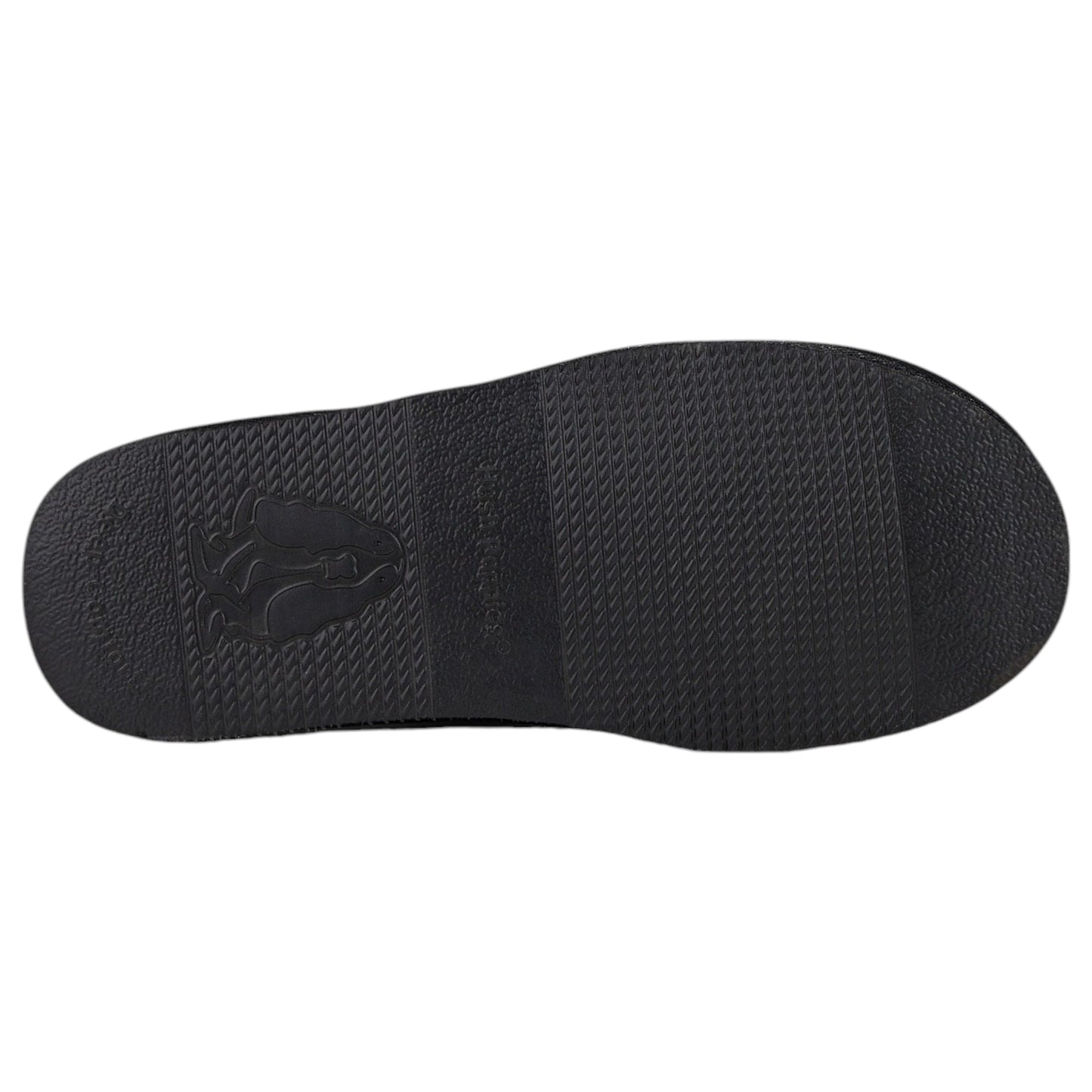 Womens Hush Puppies Lunar Boot Slippers Black Suede