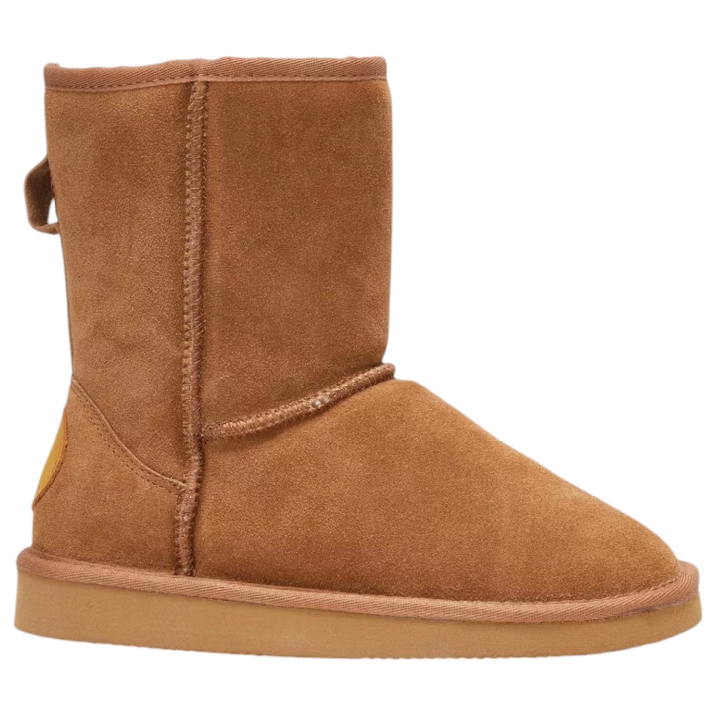Womens Hush Puppies Lunar Boot Slippers Tan Suede