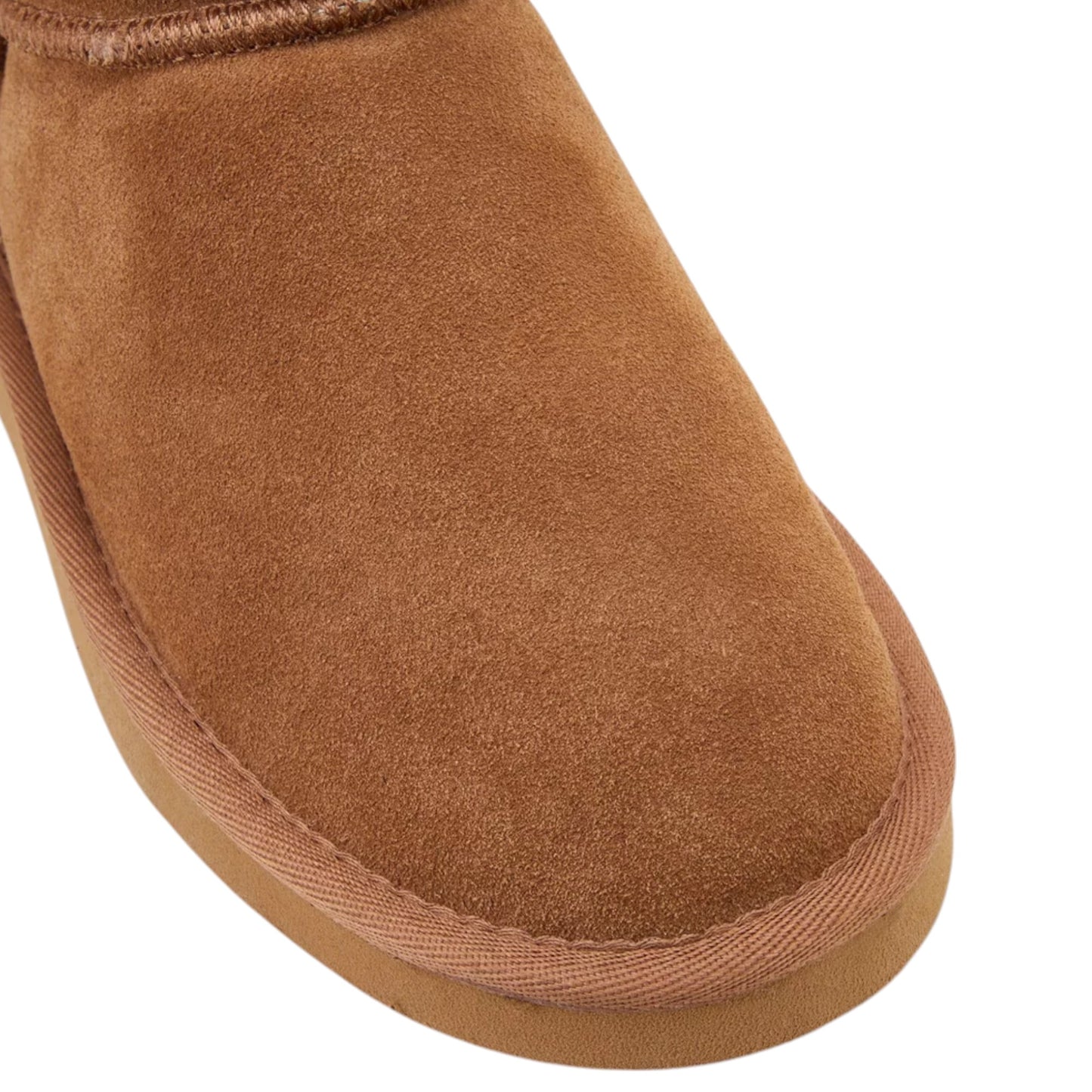 Womens Hush Puppies Lunar Boot Slippers Tan Suede