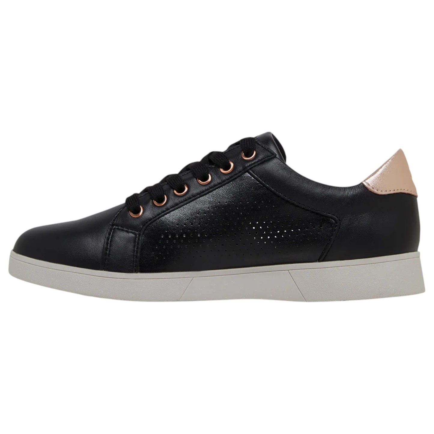 Womens Hush Puppies Mimosa Perf Shoes Black/Copper