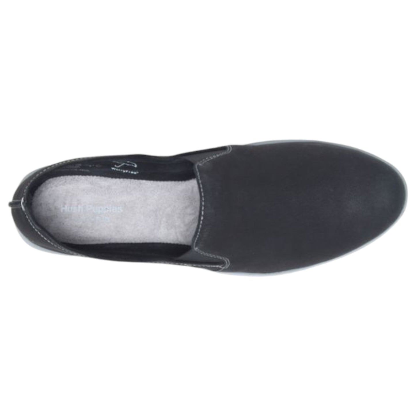 Womens Hush Puppies The Everyday Slipon Shoes Black Nubuck