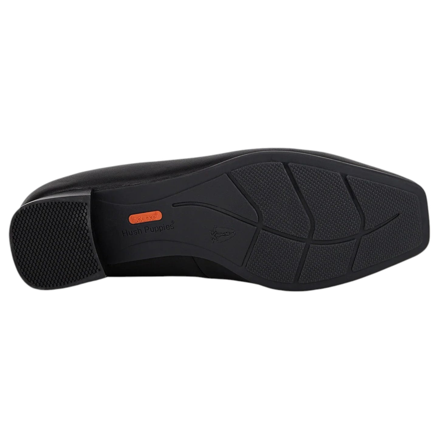 Womens Hush Puppies The Low Square Heels Black