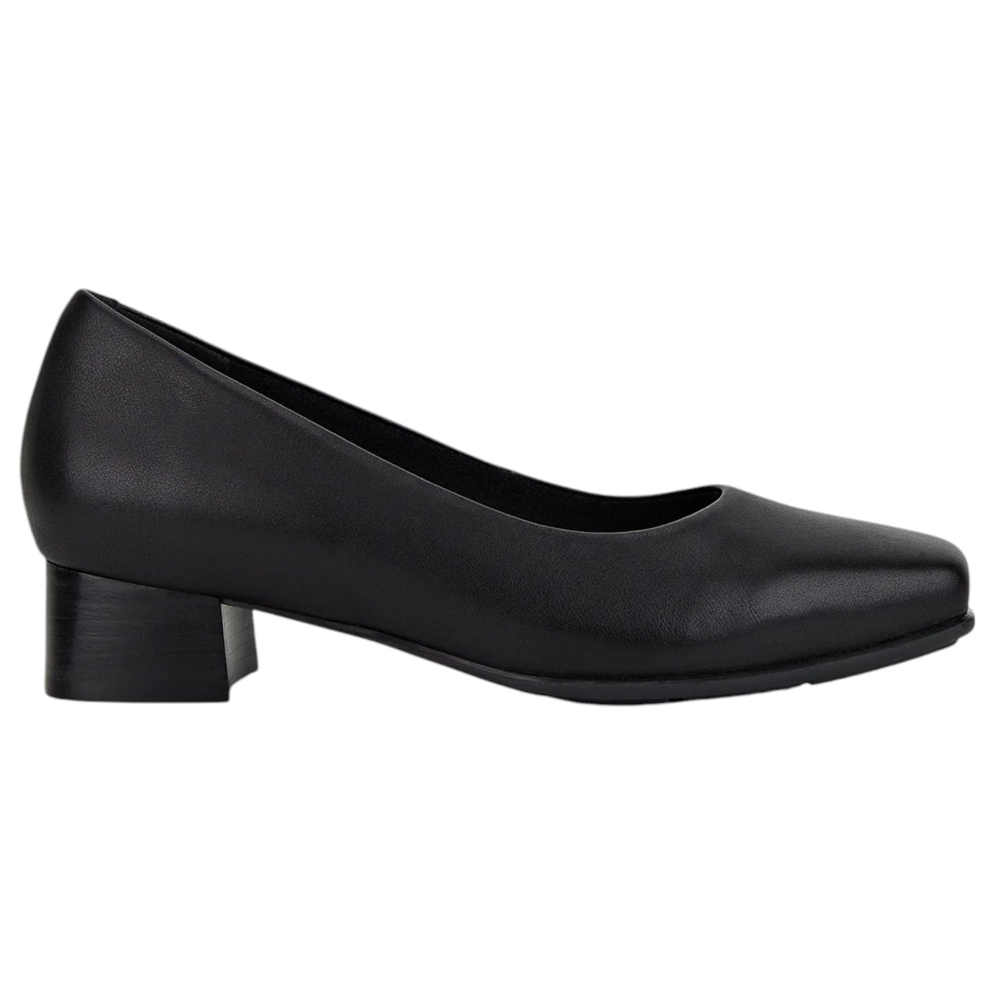 Womens Hush Puppies The Low Square Heels Black