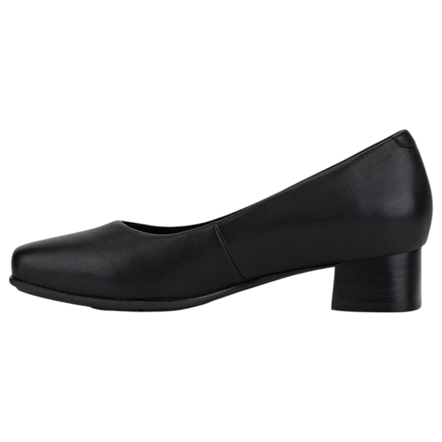 Womens Hush Puppies The Low Square Heels Black