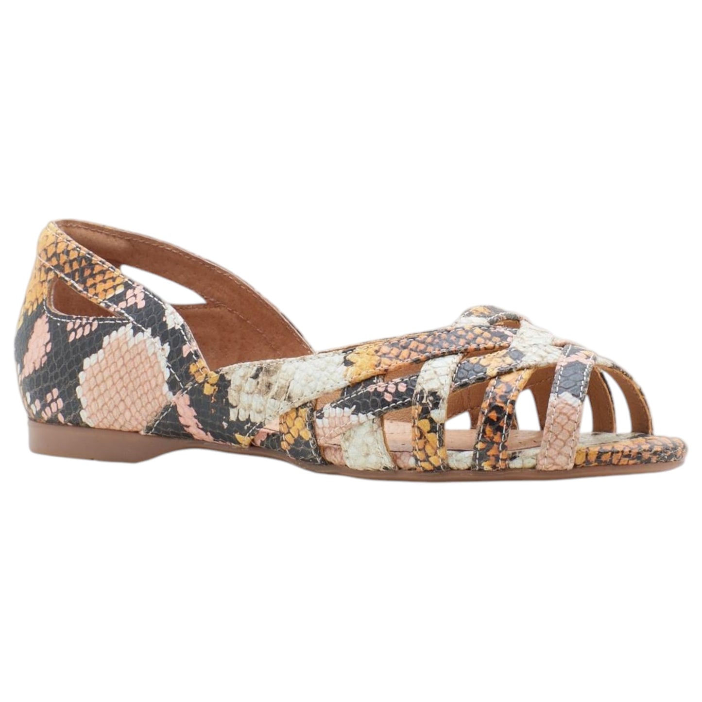Womens Hush Puppies Wim Flats Tuscan Multi Snake