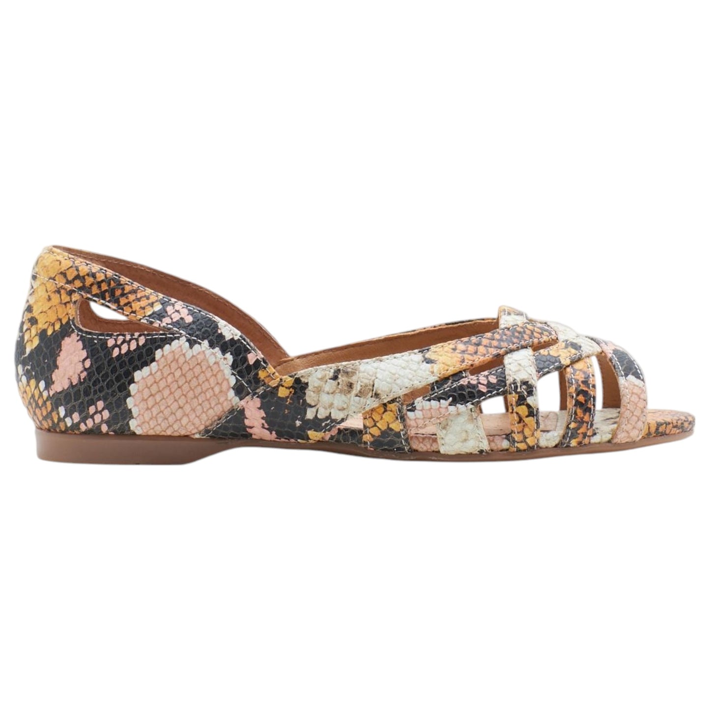 Womens Hush Puppies Wim Flats Tuscan Multi Snake